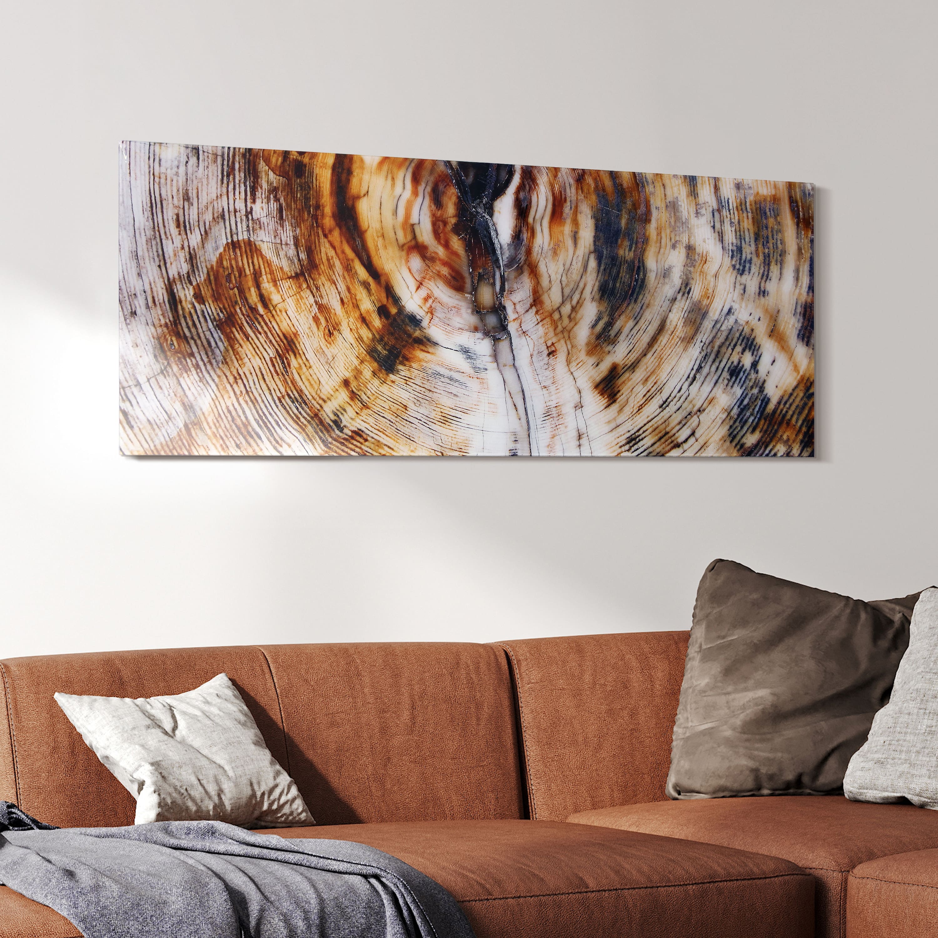 Empire Art Direct 63" x 24" Impact B Free Floating Tempered Glass Wall Art