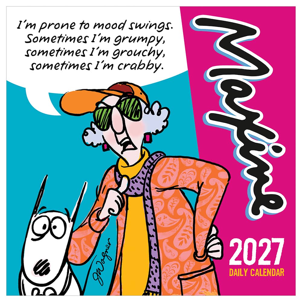2027 Maxine Daily Desktop Calendar