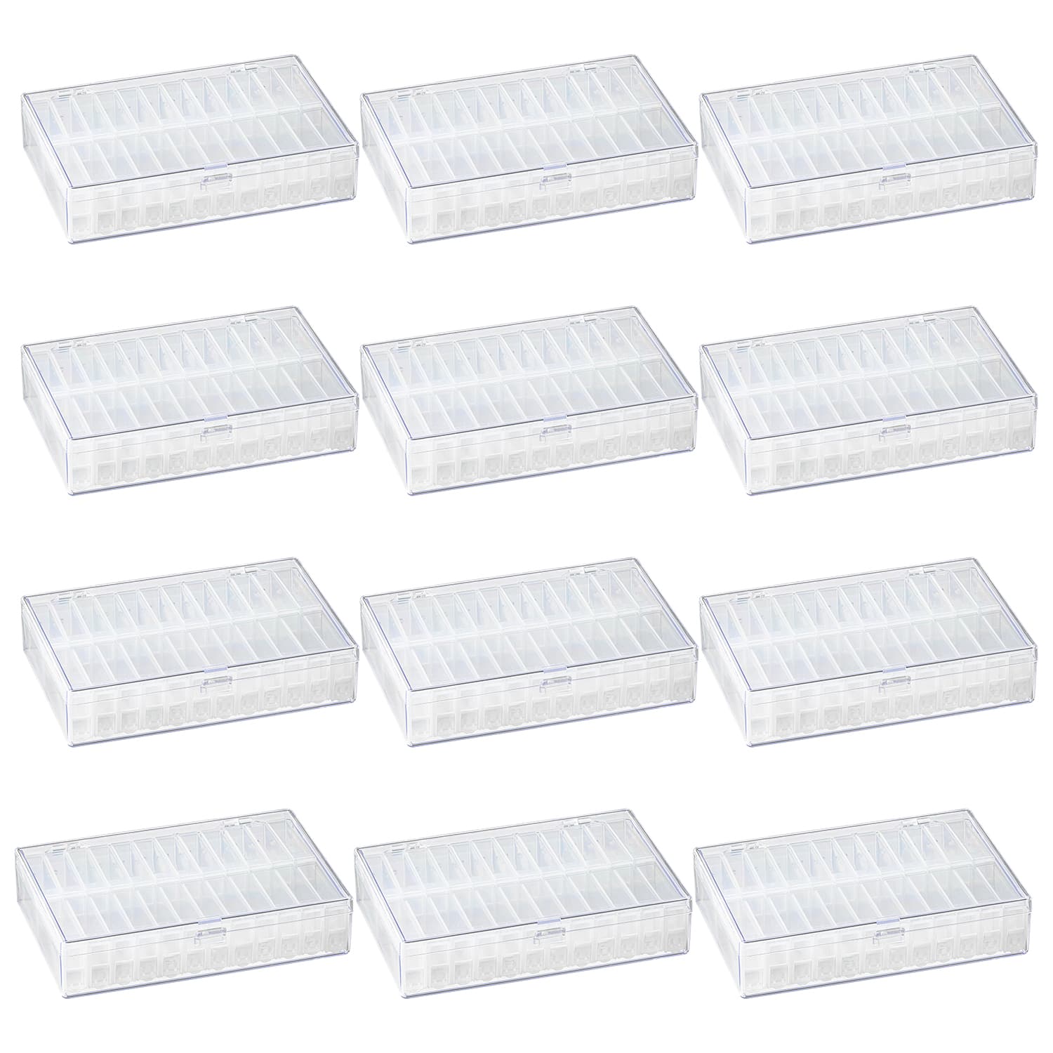 12 Pack: Bead Organizer with Removable Bead Containers by Bead Landing™