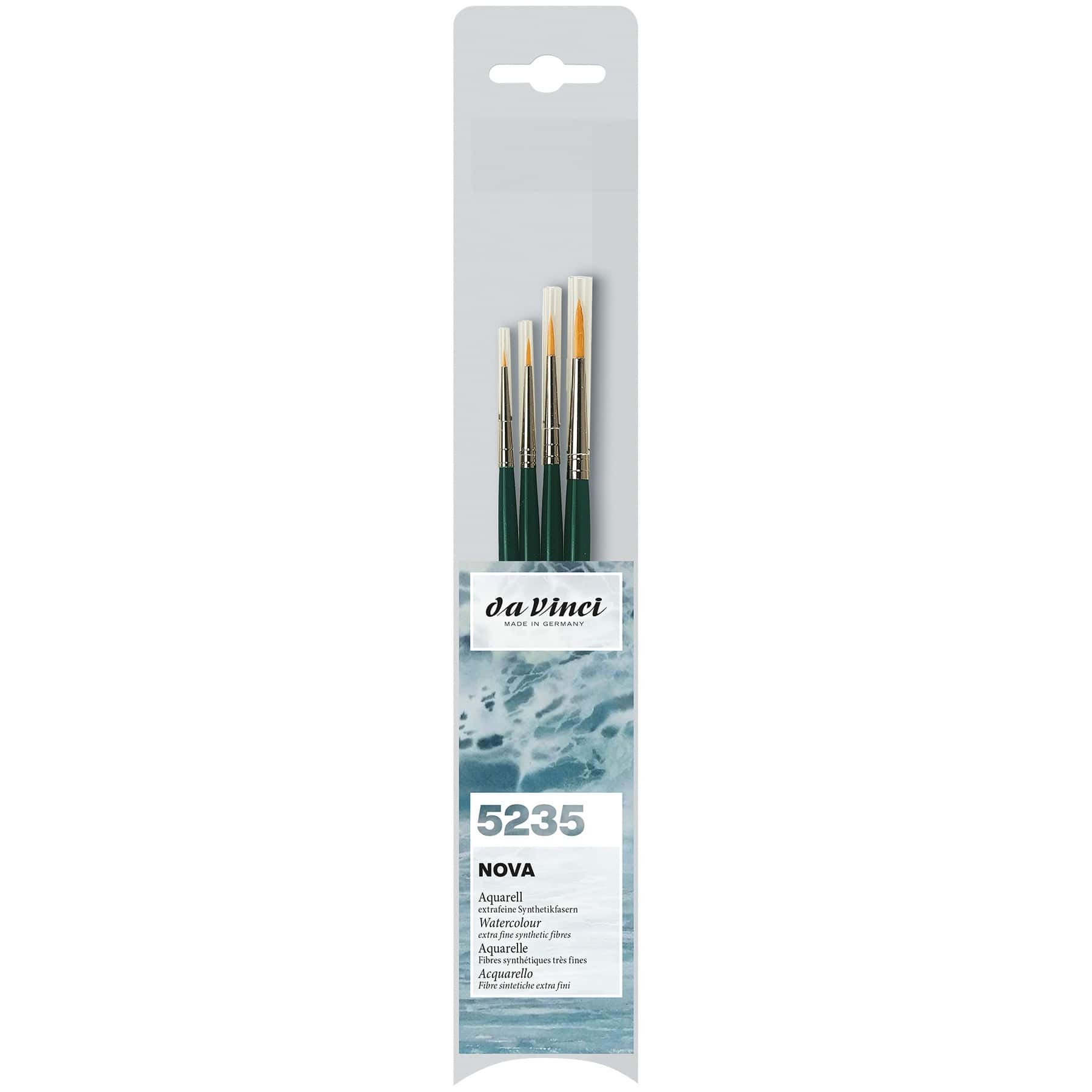 da Vinci NOVA Series 1570 4 Piece Synthetic Round Brush Set