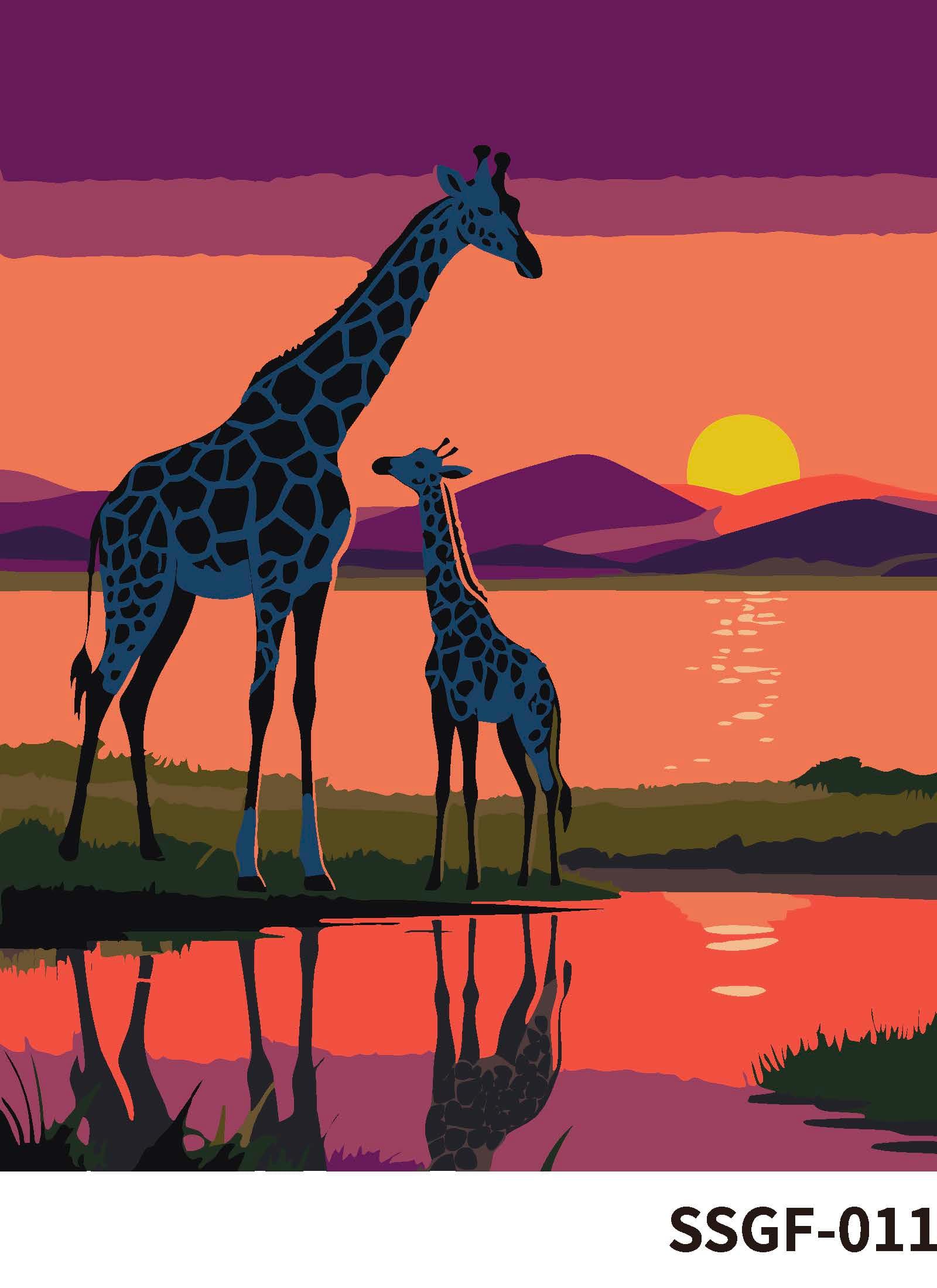 8" x 10" Giraffes Paint-by-Number by Artist's Loft®