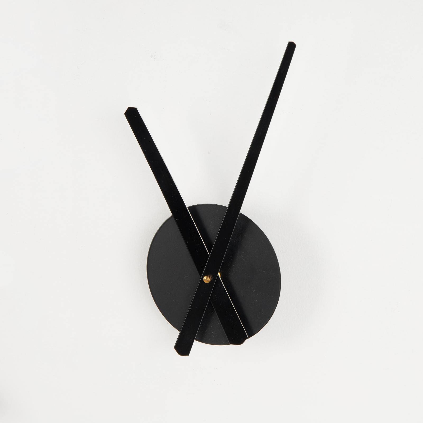 27.5" Black Metal Decorative Wall Clock with Acrylic Face & Ball Accents