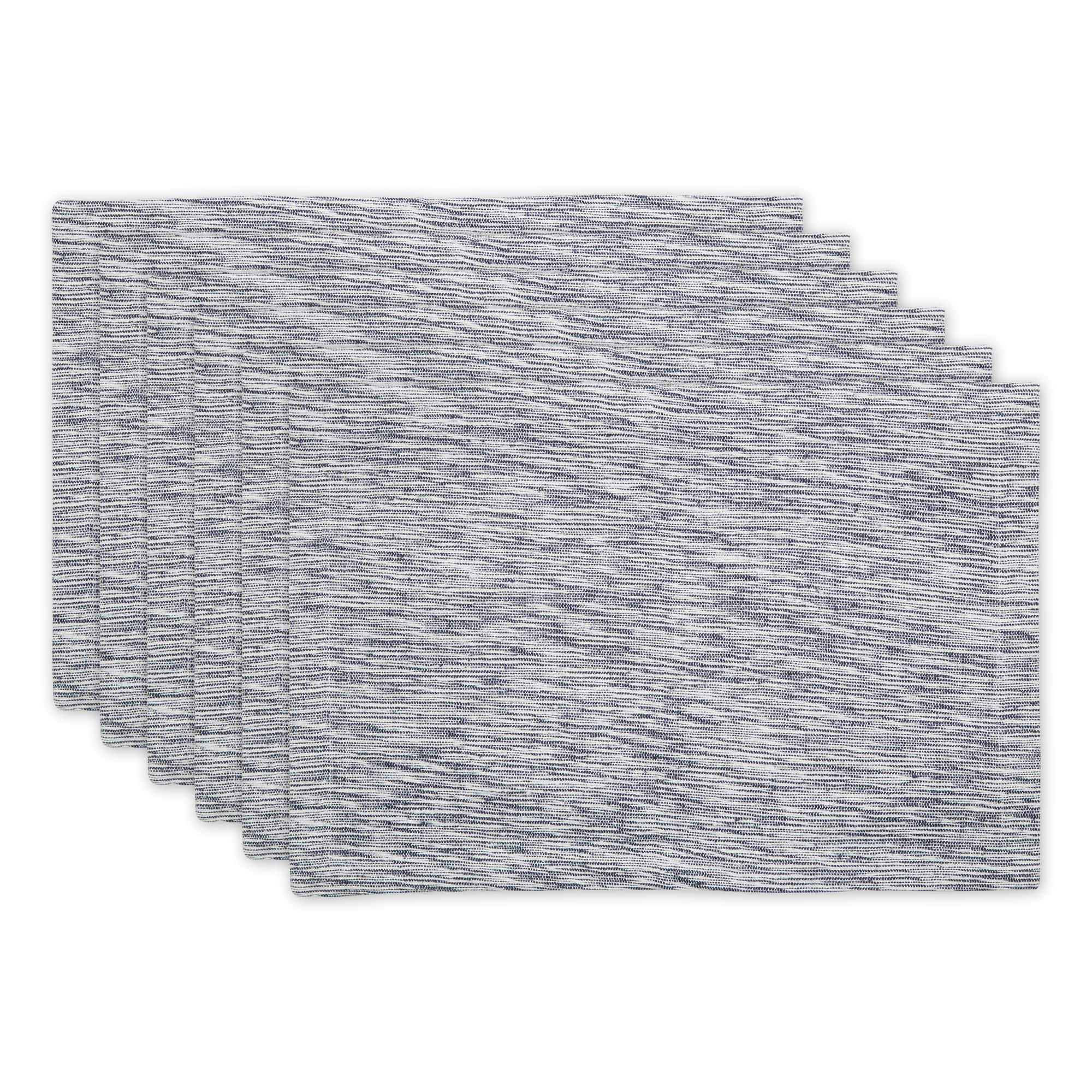 DII® Tonal Recycled Cotton Slubby Rib Placemats, 6ct.