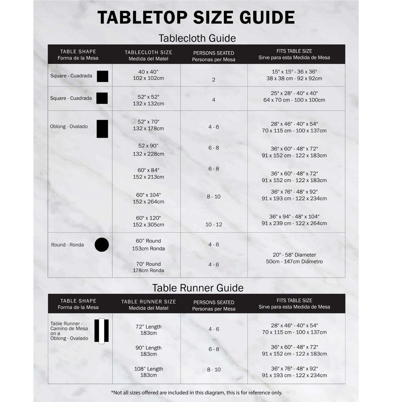 DII® 52" Black Stars Print Tablecloth