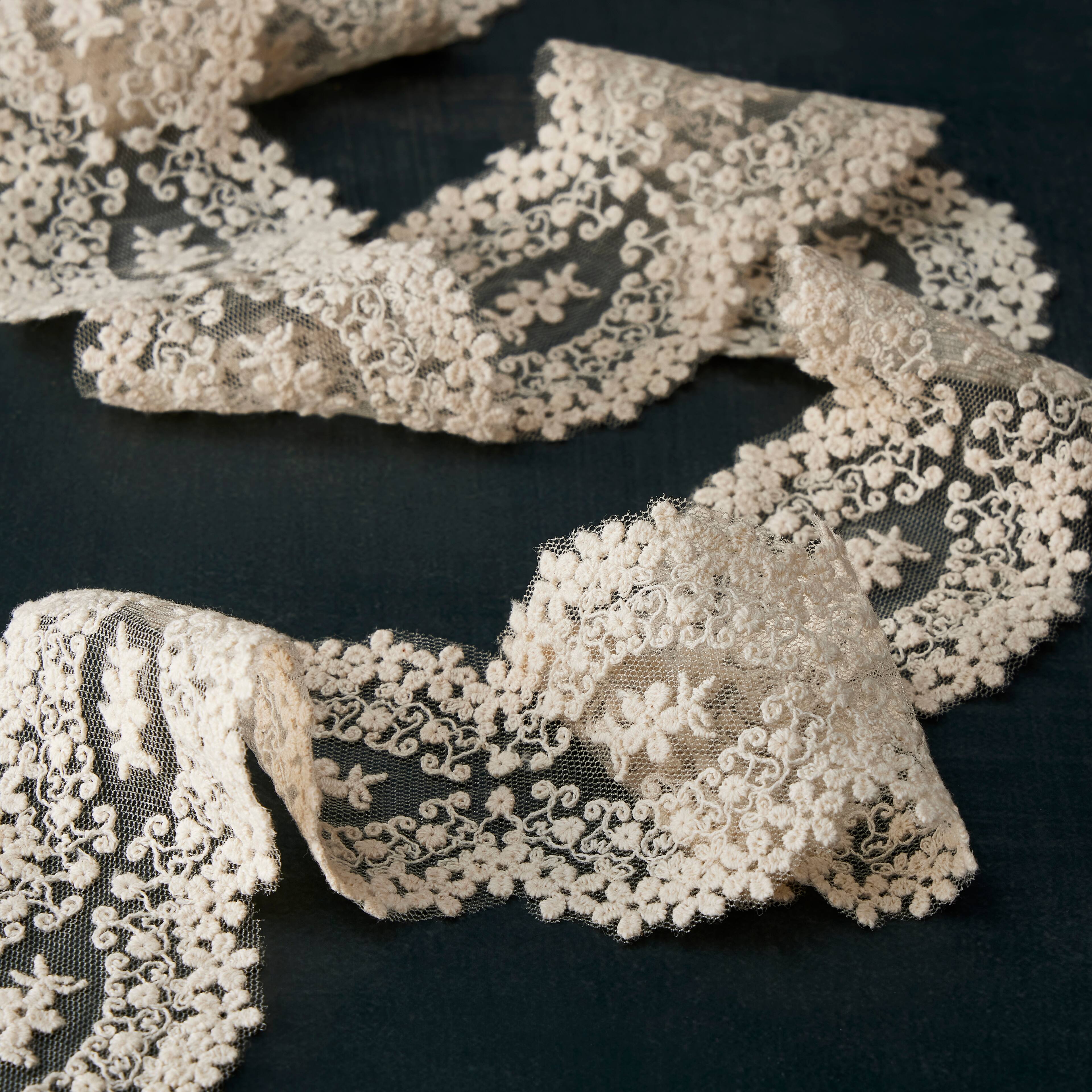 12 Pack: 2" x 2yd. Lace Floral Ribbon by Celebrate It®