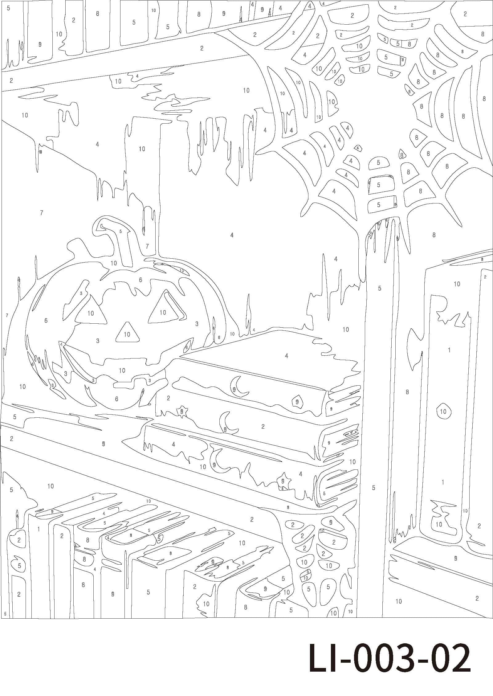 Halloween Library Paint Marker-by-Number Kit by Artist's Loft®