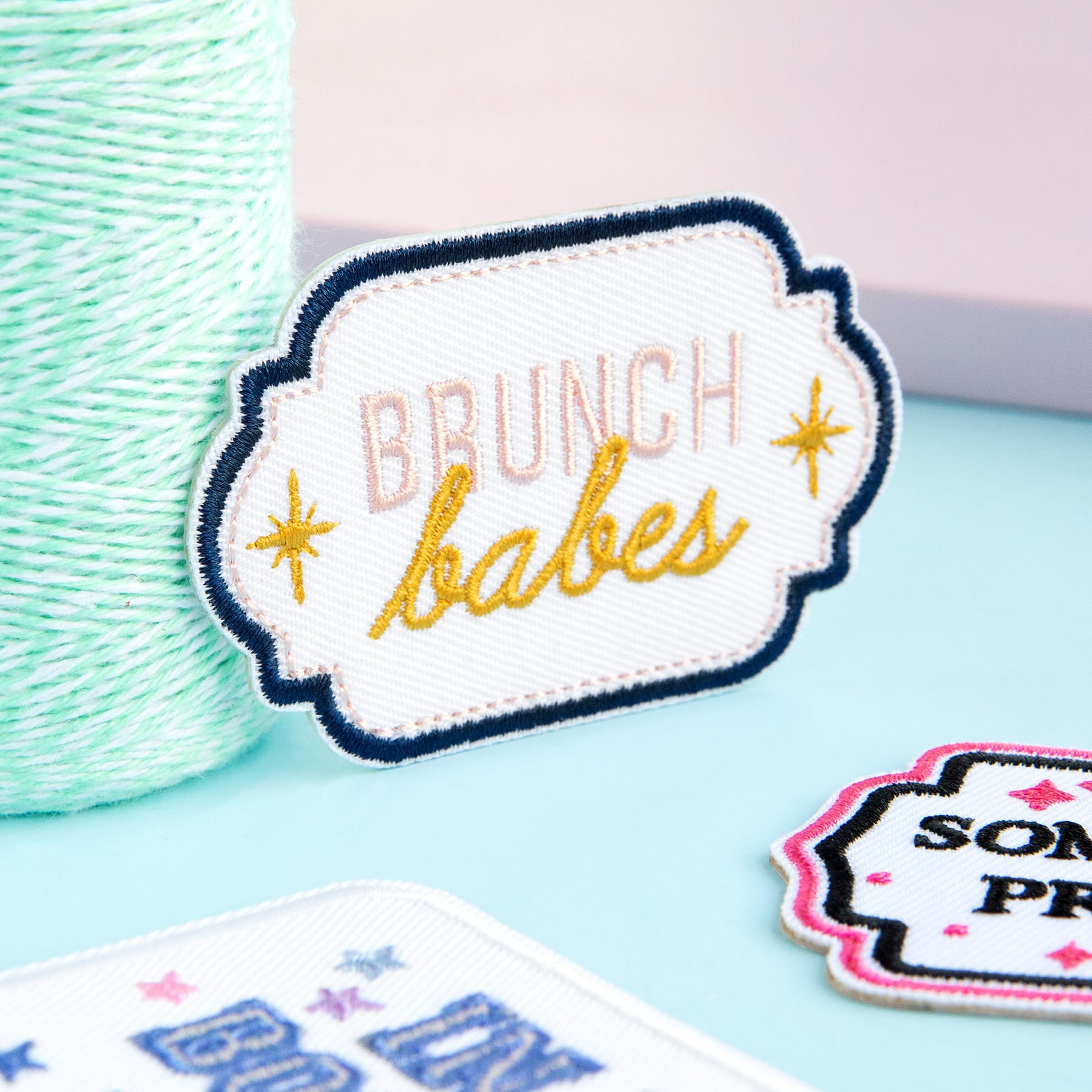 Brunch Babes  Embroidered Iron-On & Adhesive Patch by Make Market®