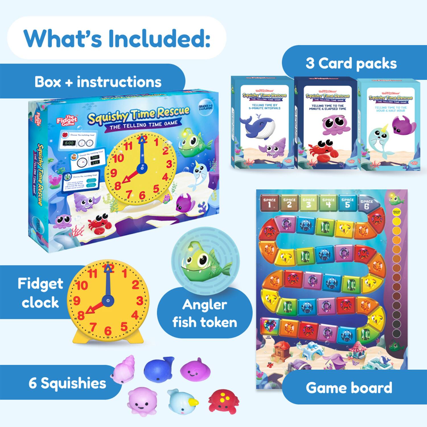 The Fidget Game Squishy Time Rescue Game Set