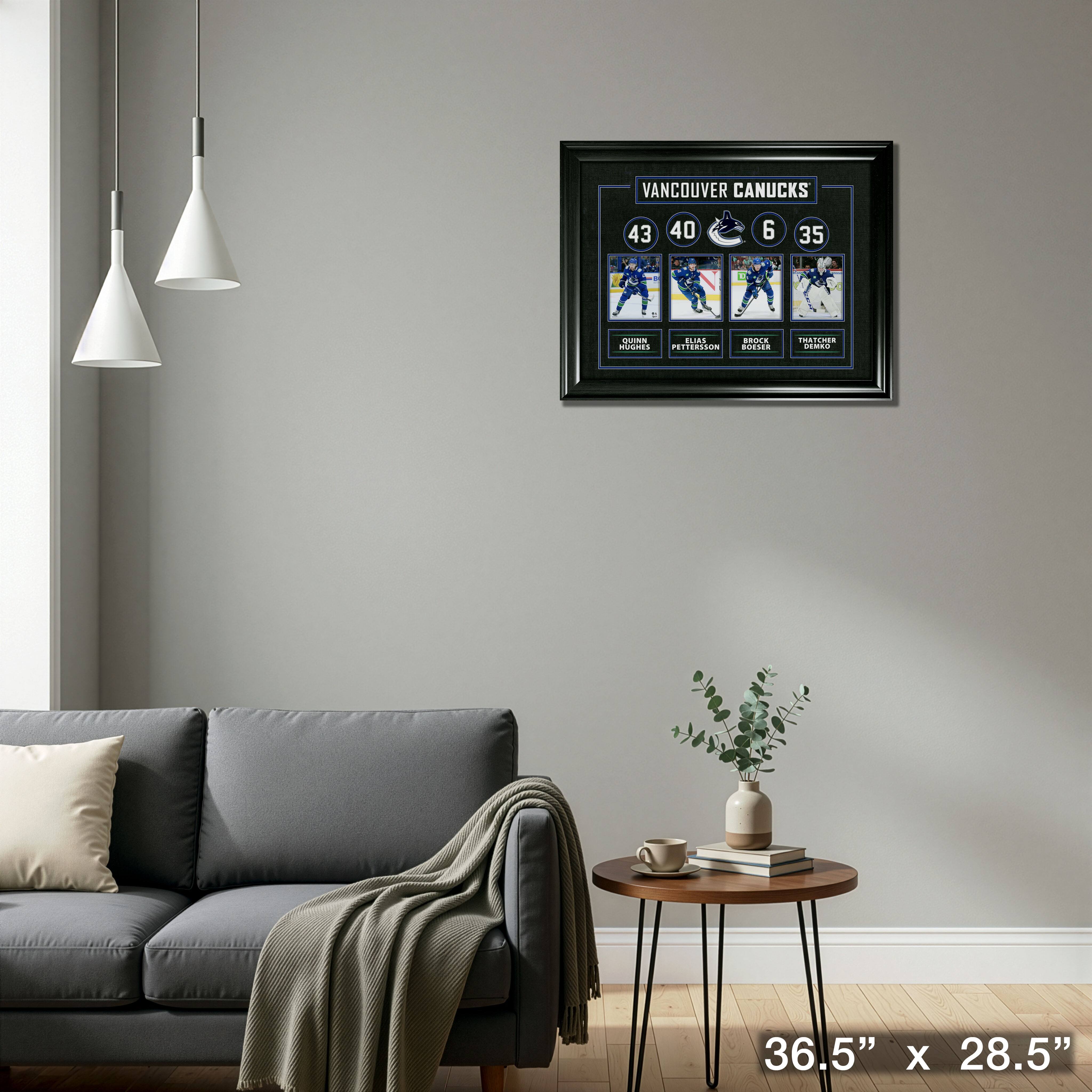 Vancouver Canucks Current Player Best of the Best Framed Collage 36.5" x 28.5"