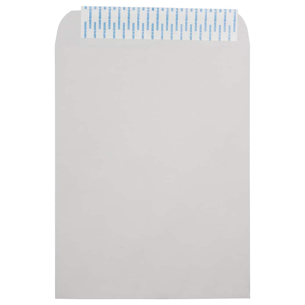 JAM Paper 10" x 13" Light Gray Kraft Peel & Seal Envelopes