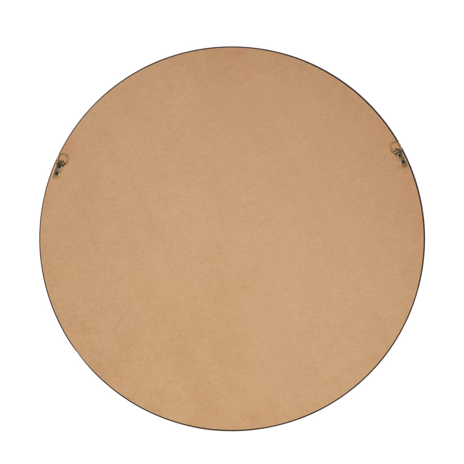 34" Copper Resin Weathered Spotted Wall Mirror with Hammered Texture