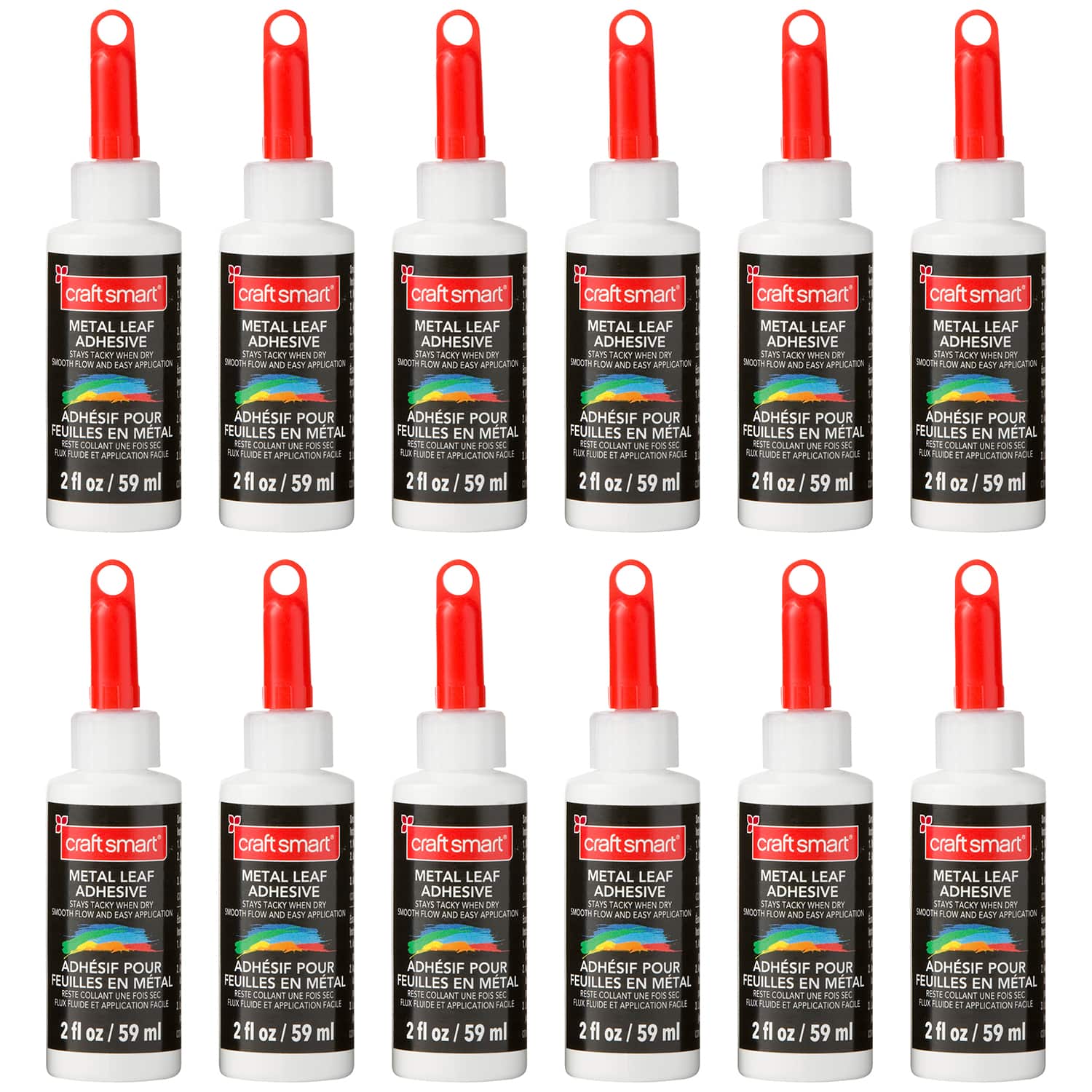 12 Pack: Metal Leaf Adhesive by Craft Smart®, 2oz.