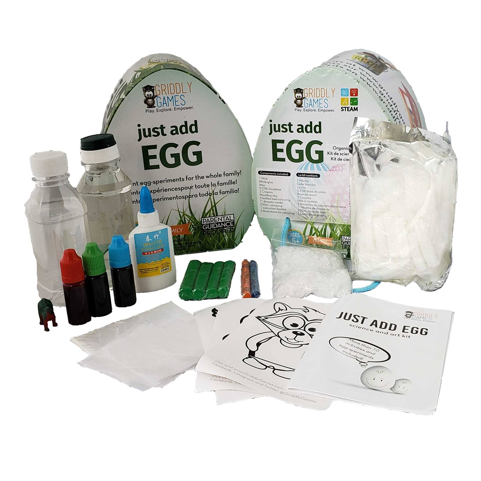 Griddly Games Just Add Egg™ Science & Art Kit