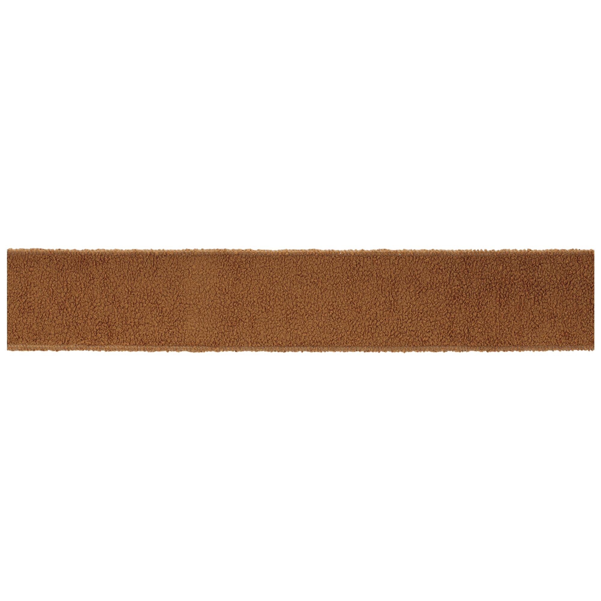 Fuzzy Brown Wired Ribbon 2 Set