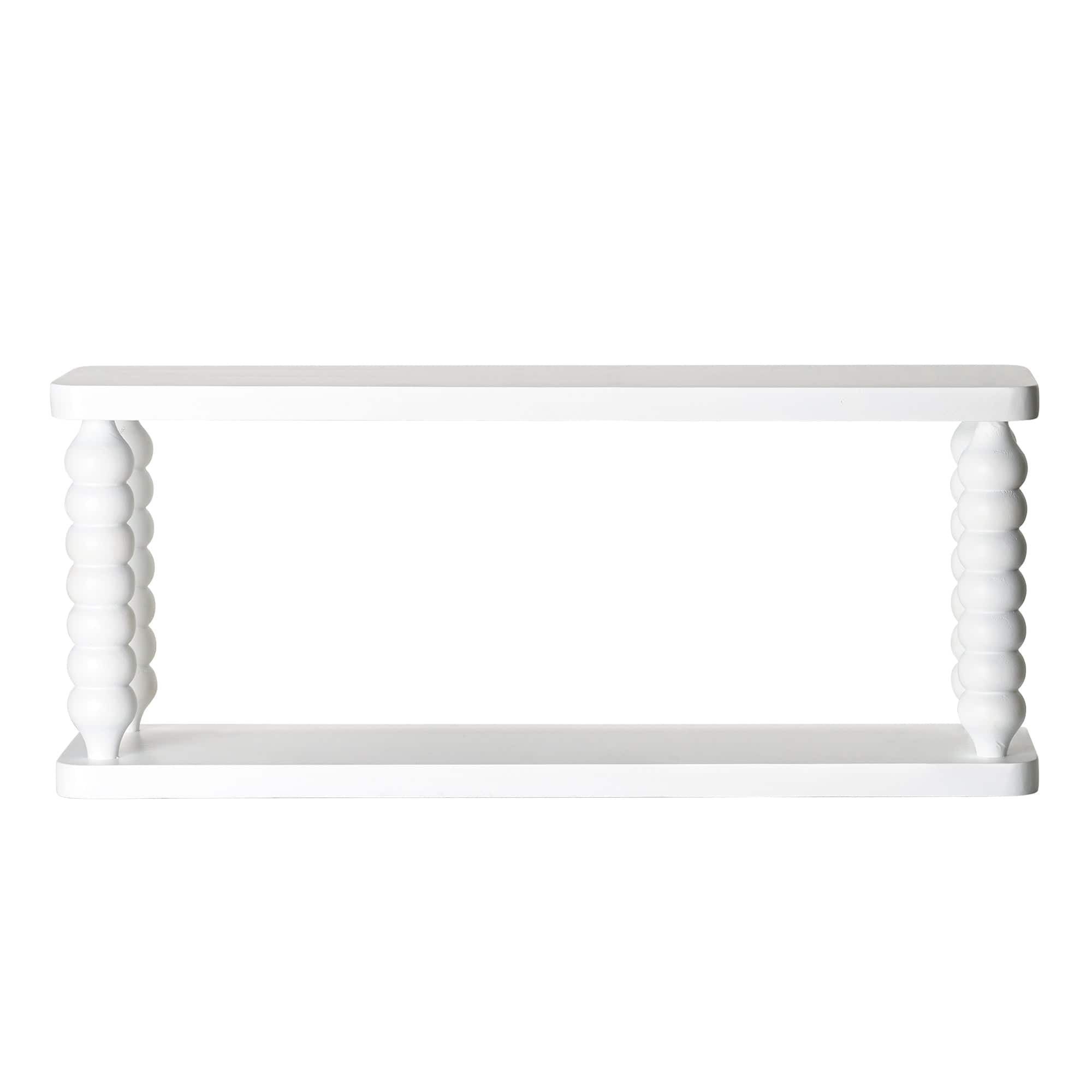 American Art Decor Galleon Wall Shelf, White - 22" x 9"