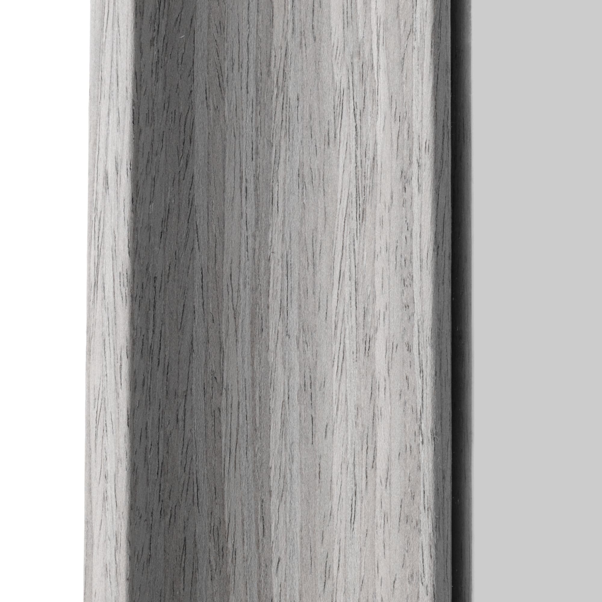 Head West Grey Wood Framed Beveled Accent Vanity Mirror