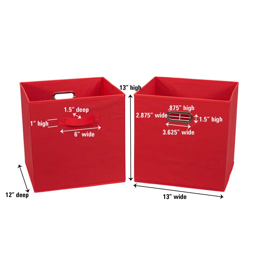 2 Pack Household Essentials 13" Fabric Storage Bins
