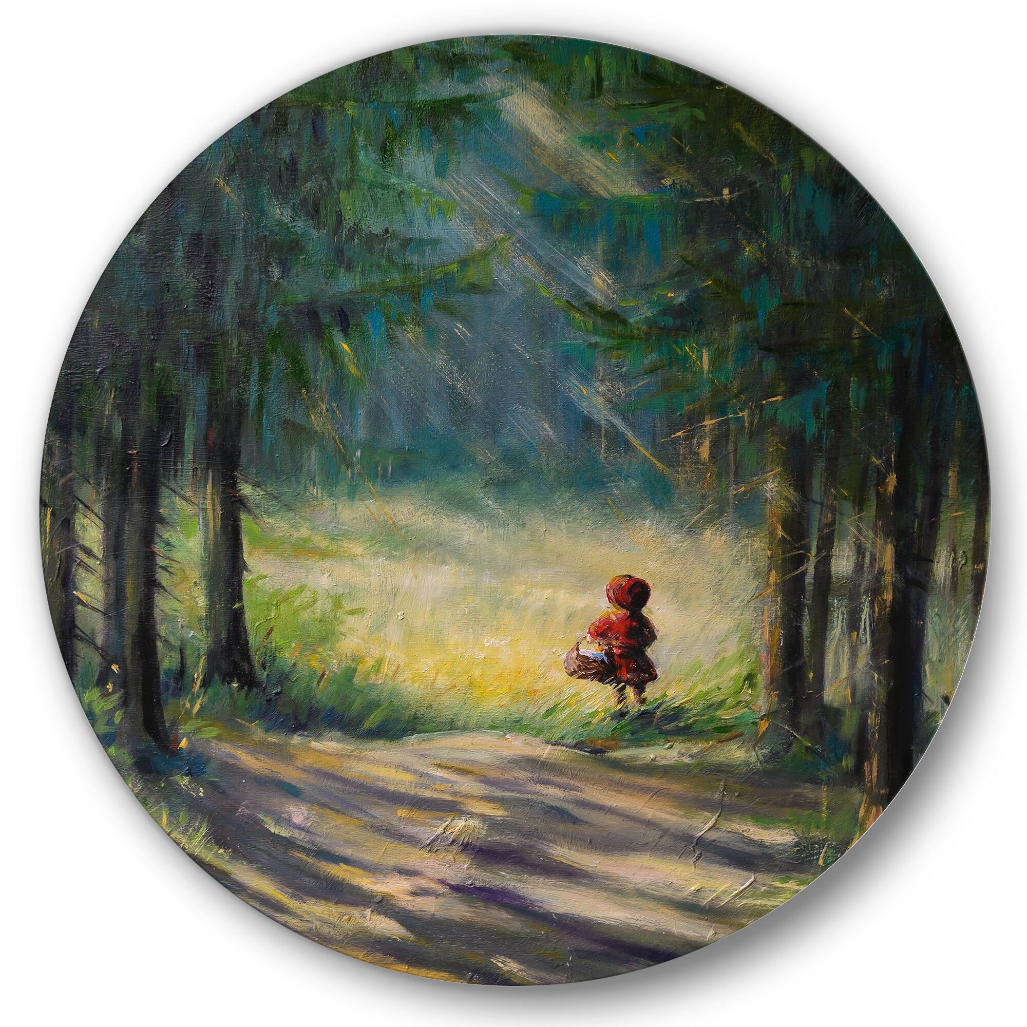 Designart - Little Red Riding Hood In The Woods