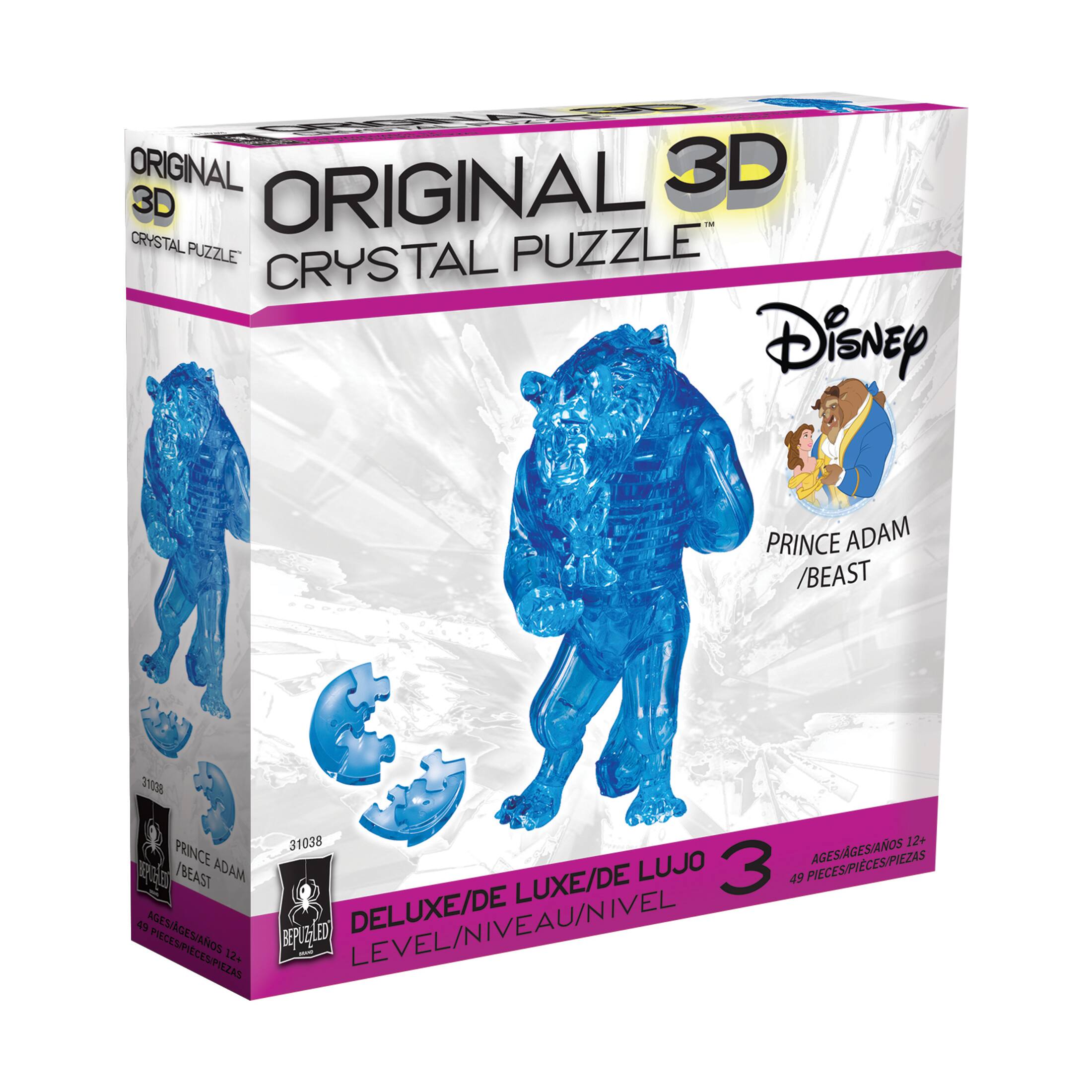 Original 3D Crystal Puzzle™ Disney Prince Adam/Beast 49 Piece Puzzle