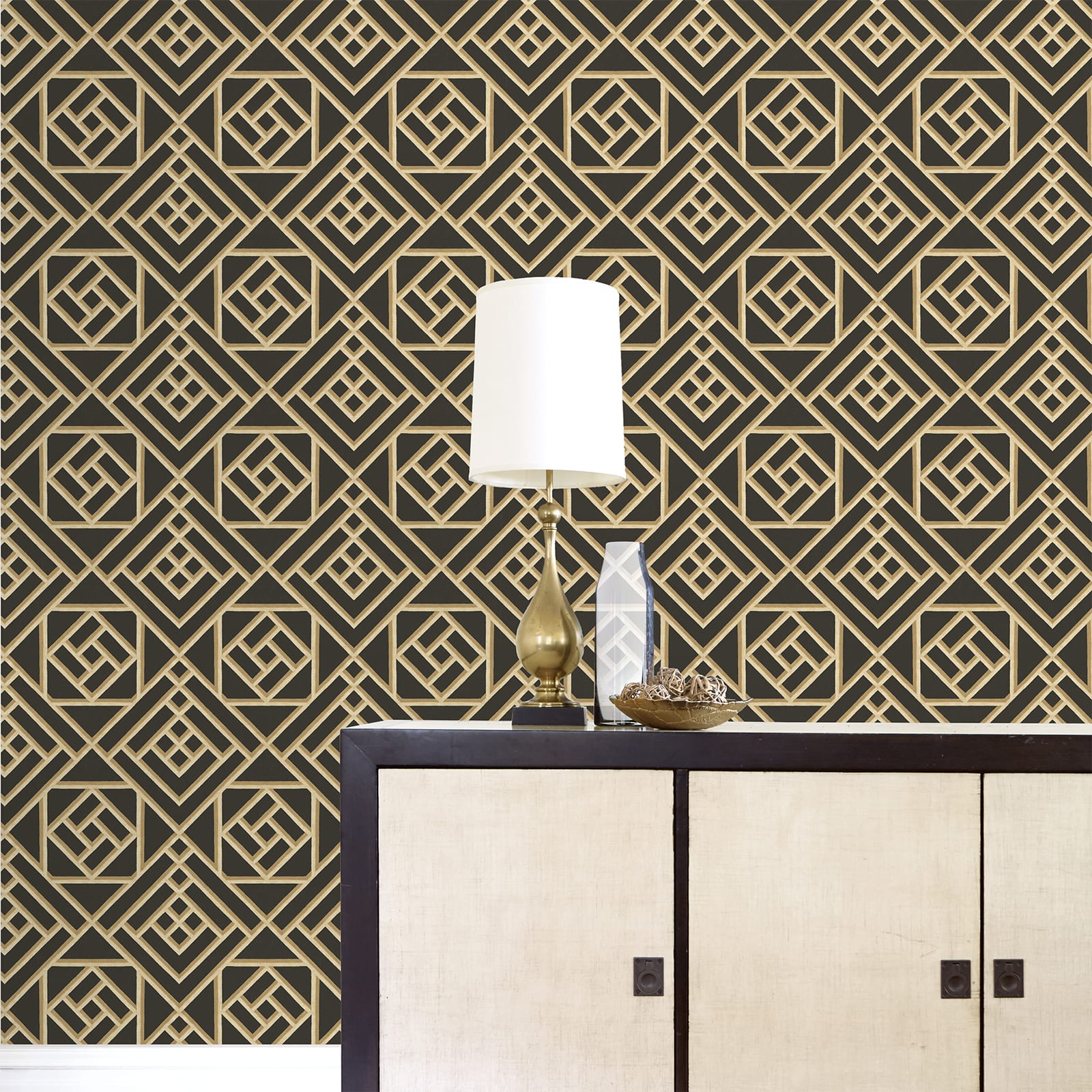Surface Style Latticework Peel & Stick Wallpaper