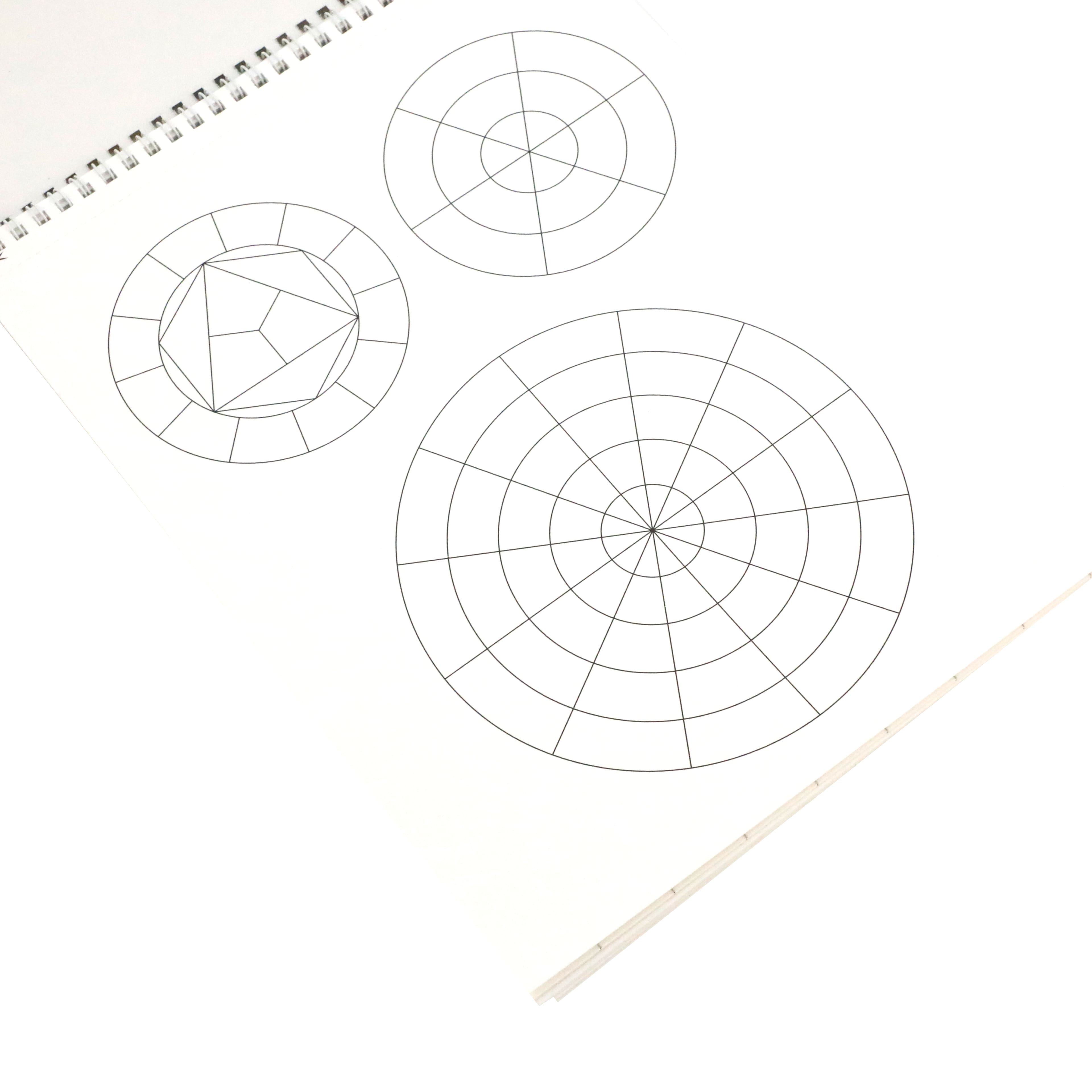 6 Pack: 9" x 12" Watercolor Sheet Color Mixing Swatch Book by Artist's Loft™