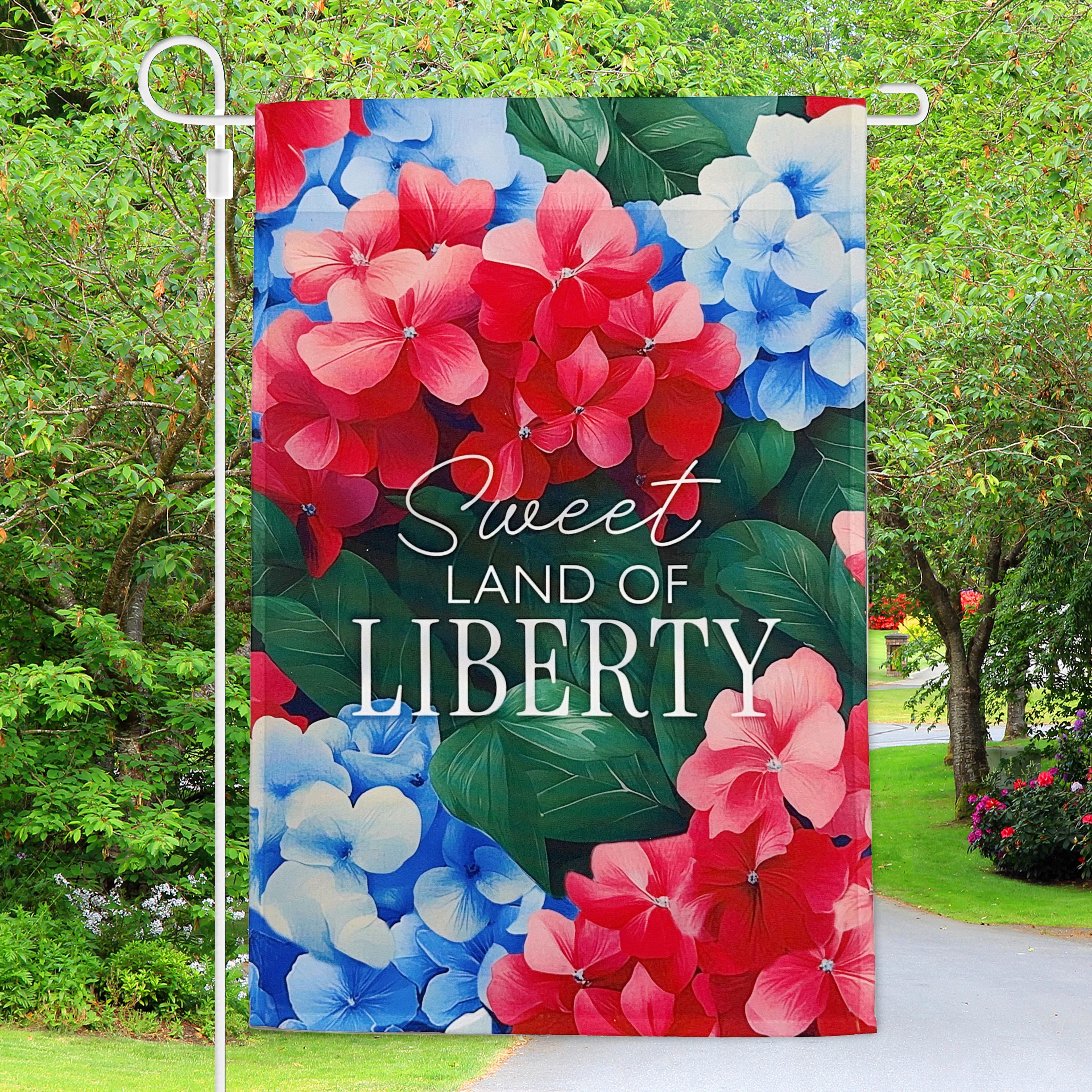 Sweet Land of Liberty Hydrangea Garden Flag by Celebrate It™