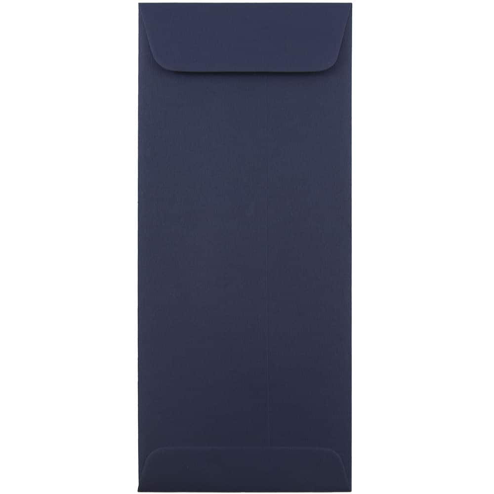 JAM Paper 4" x 9.5" Navy Blue Policy Business Premium Envelopes
