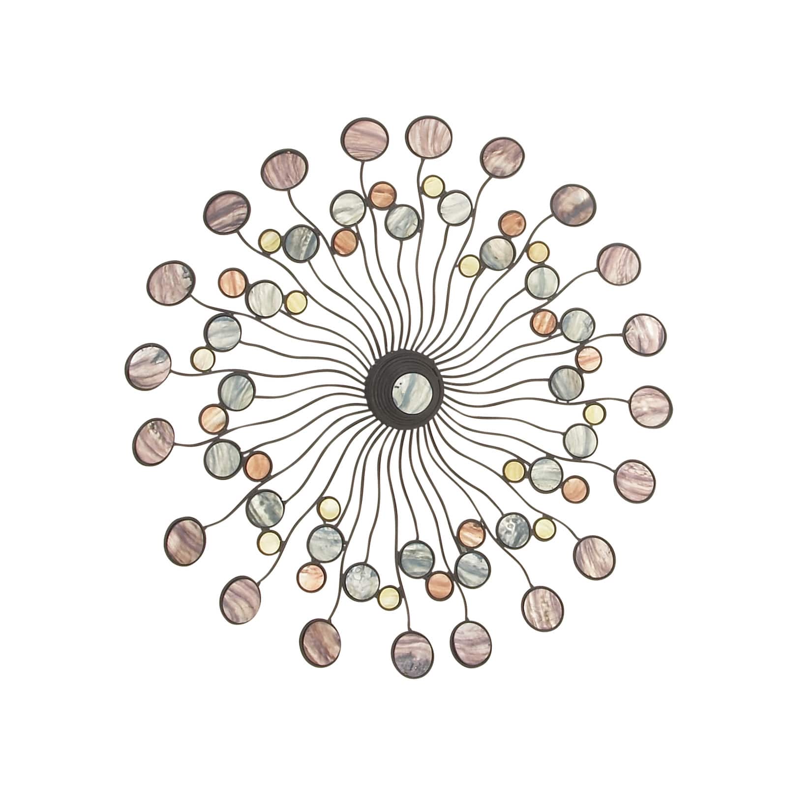 Multicolor Modern Ornamental Metal Wall Decor