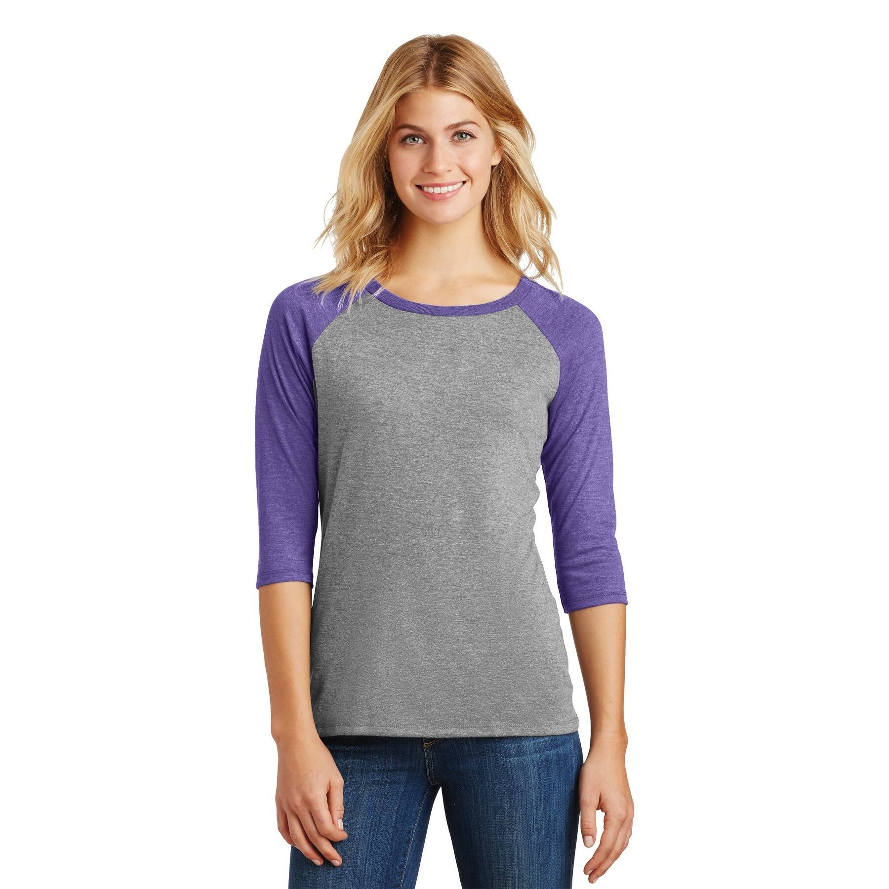 District® Women's Perfect Tri® 3/4-Sleeve Raglan Adult T-Shirt