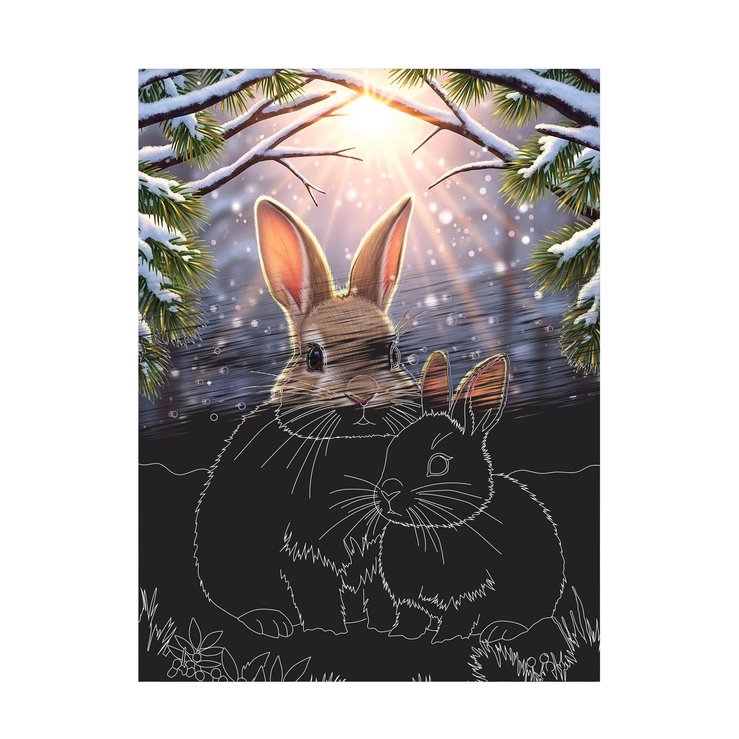 Brea Reese® 6" x 8" Frozen Woodlands Scratch Art Paper Pad