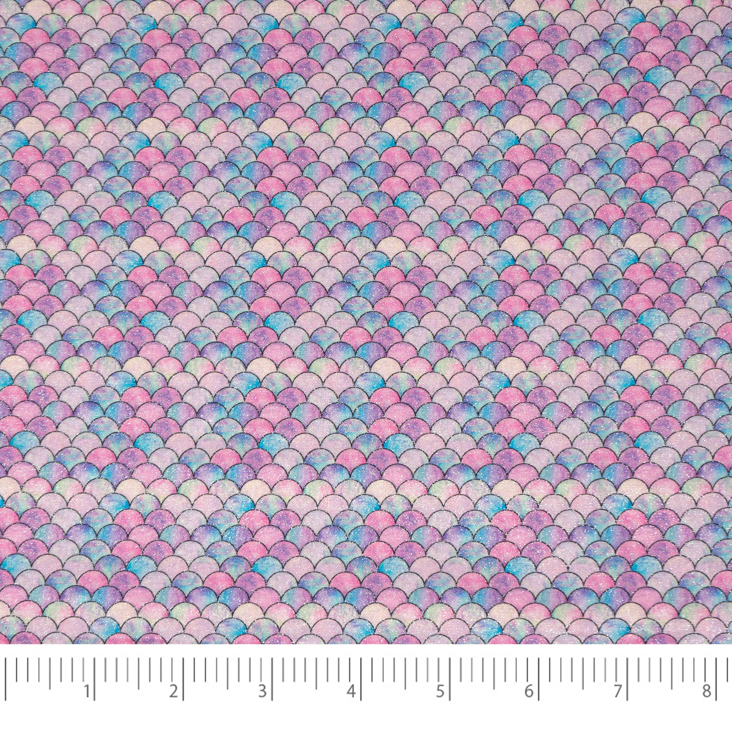 SINGER Mermaids Glitter Print Cotton Fabric