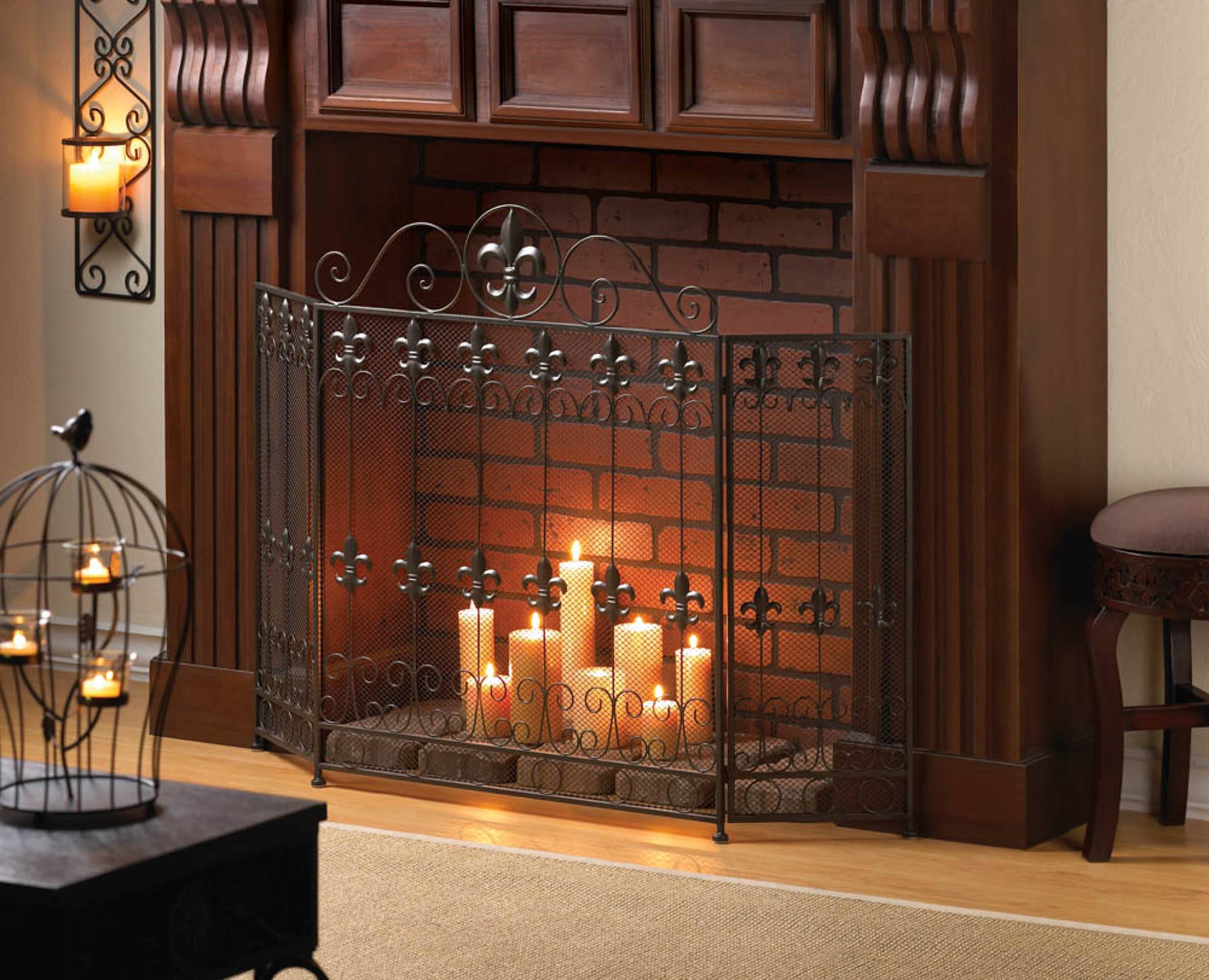 26.5" x 33.25" French Revival Fireplace Screen