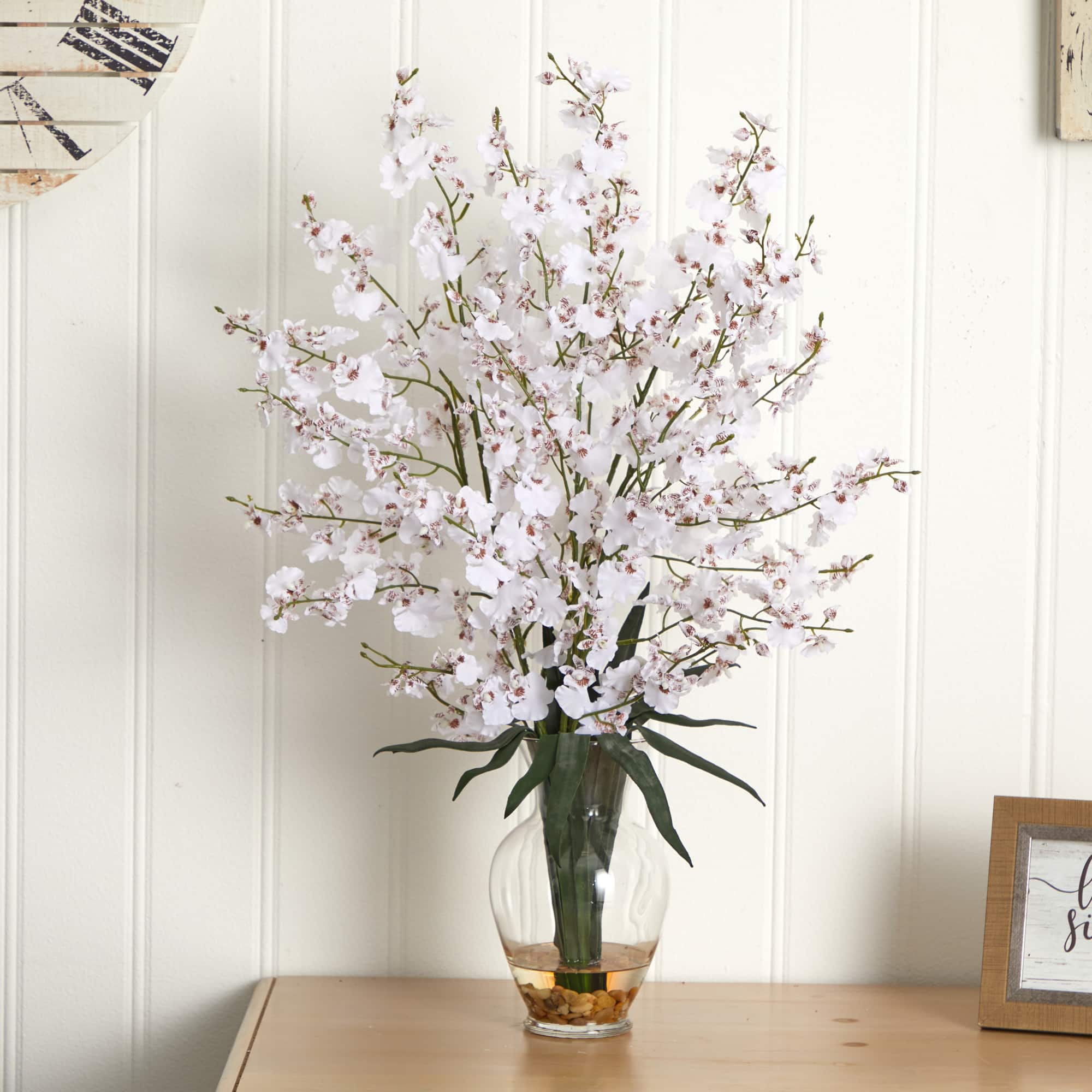 31" Dancing Lady Orchid Flower Arrangement in Glass Vase