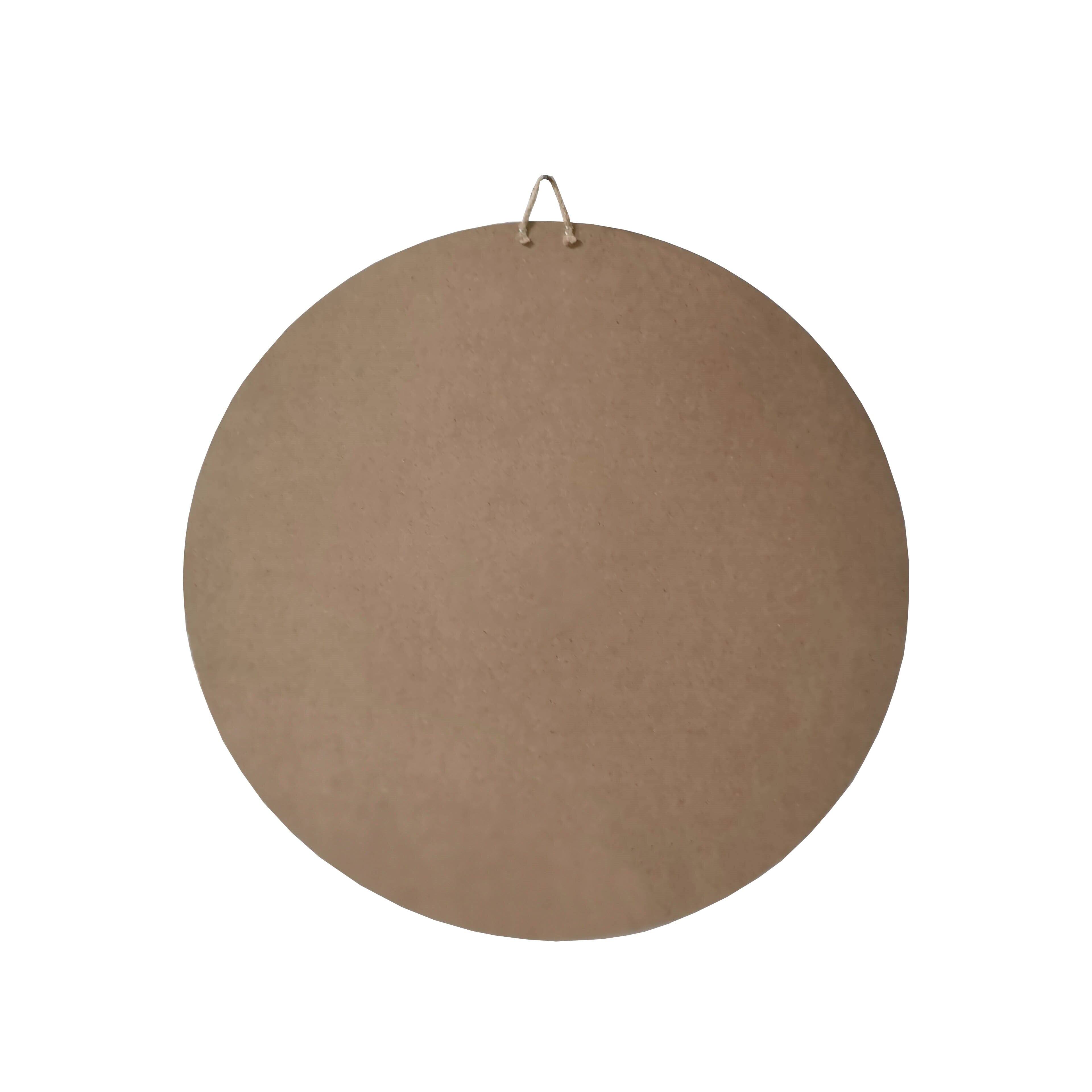 18" Greywashed Round Plaque by Make Market®