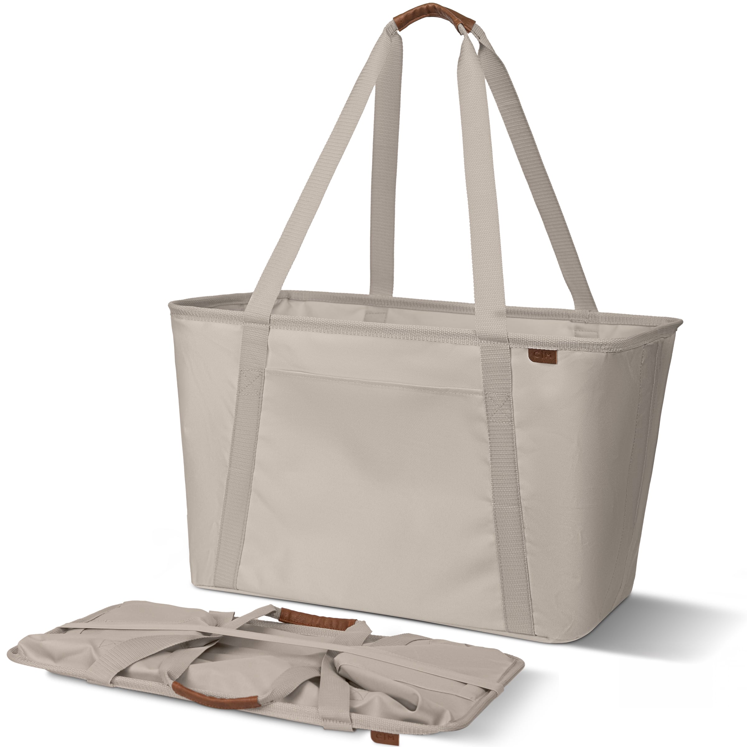 CleverMade® 64L Collapsible Carry-All Tote Luxe with Outside Pocket