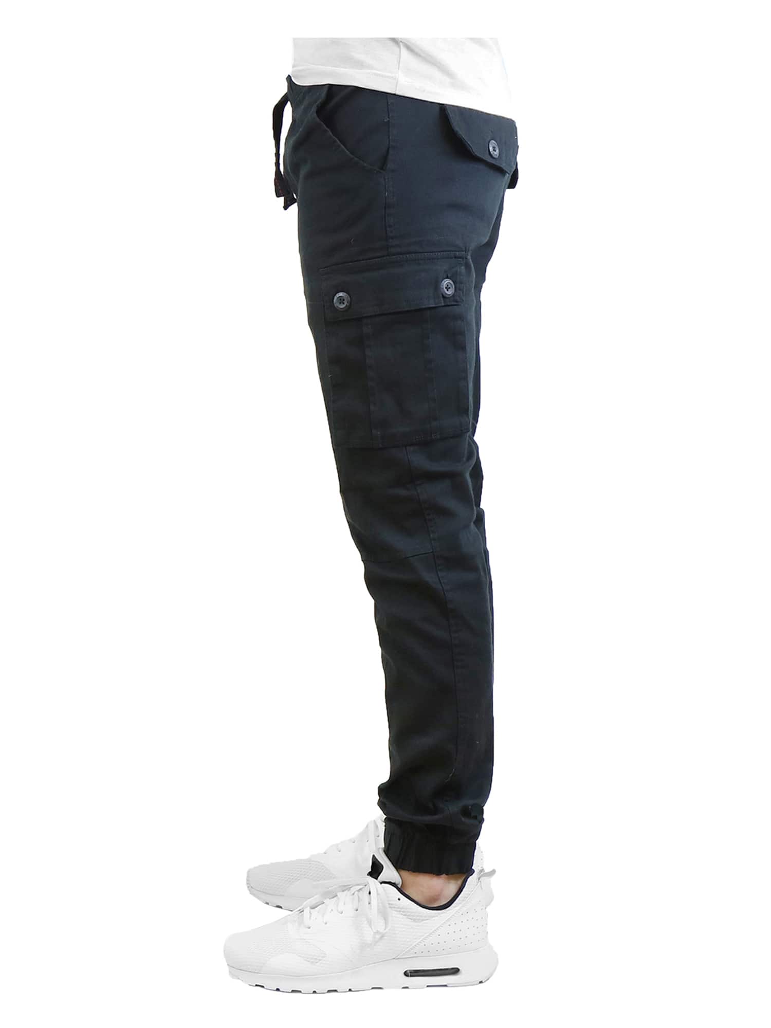 Galaxy by Harvic Slim Fit Cotton Stretch Twill Men's Cargo Joggers
