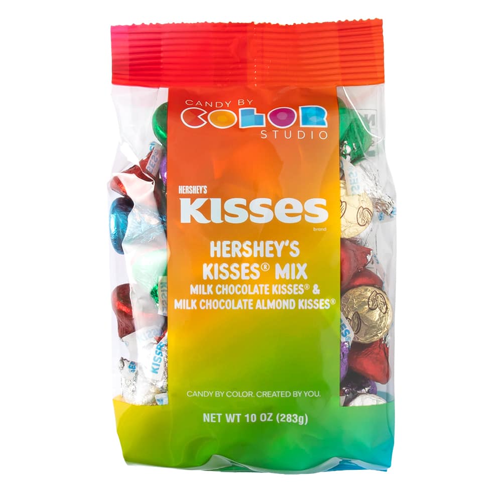 Candy by Color Studio Hershey's Rainbow Milk Chocolate & Almond Kisses