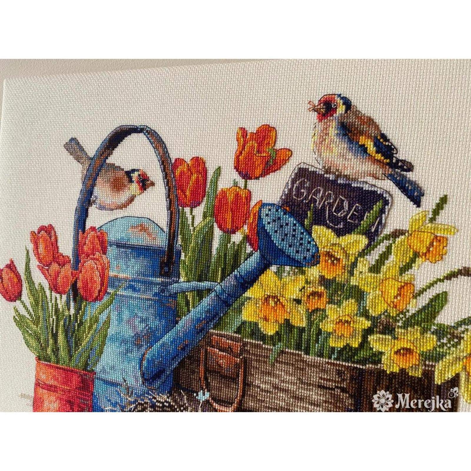 Merejka® Spring Garden Counted Cross Stitch Kit