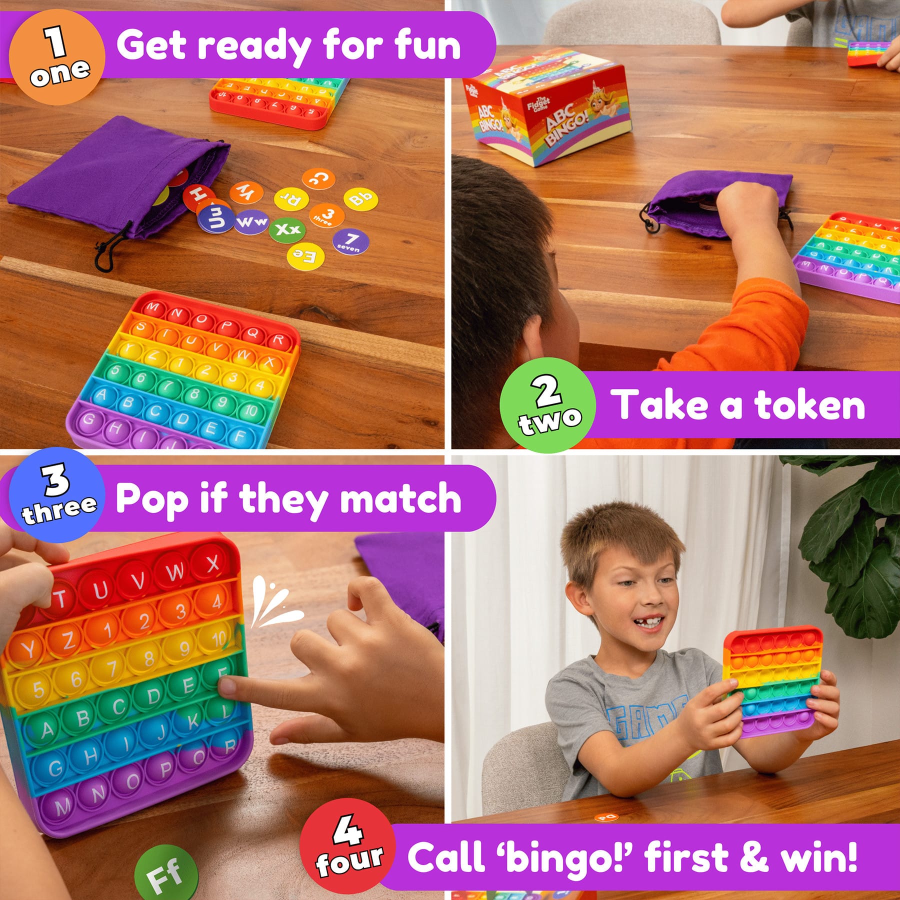 The Fidget Game ABC Bingo Set