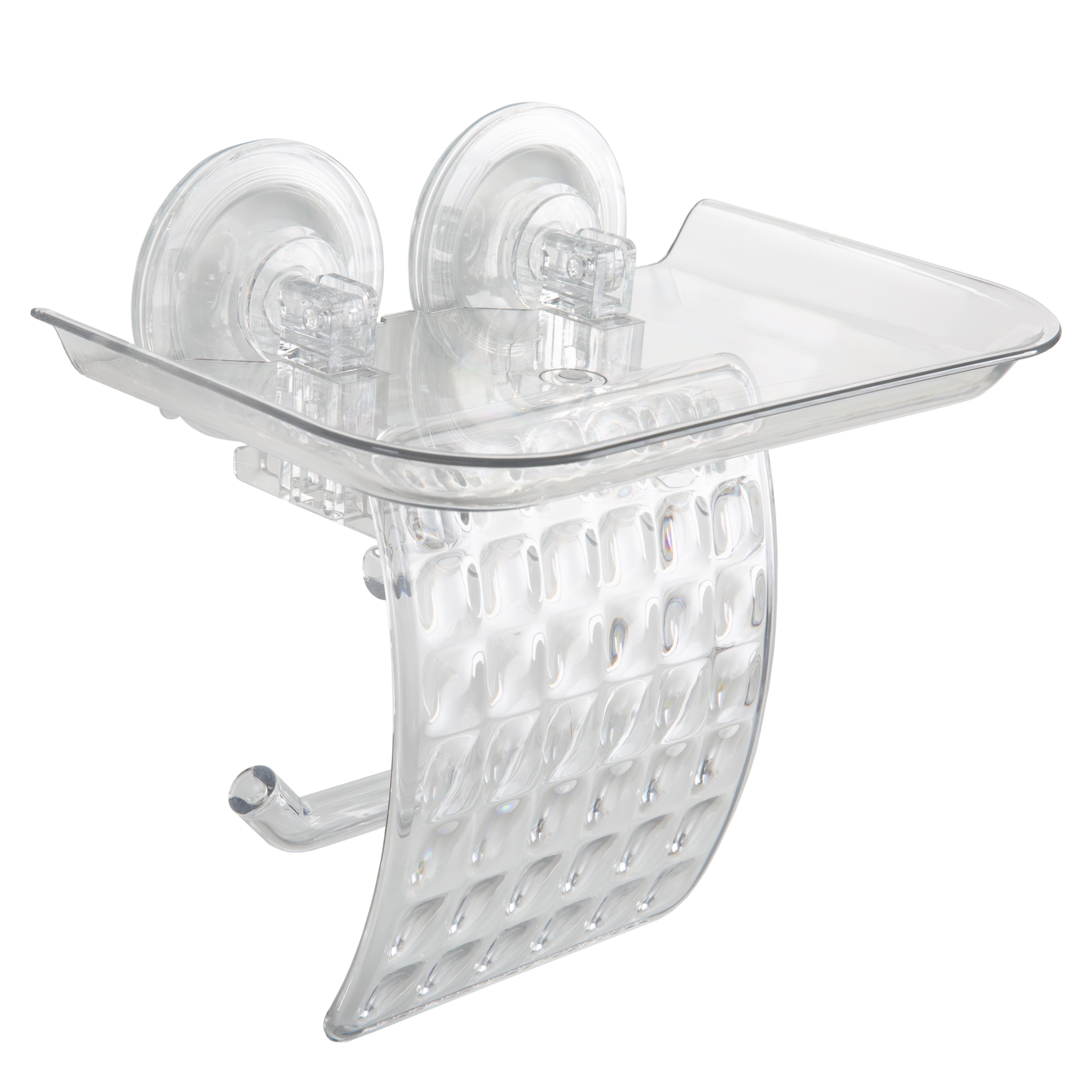 Bath Bliss Toilet Paper Dispenser with Cell Phone Holder Shelf