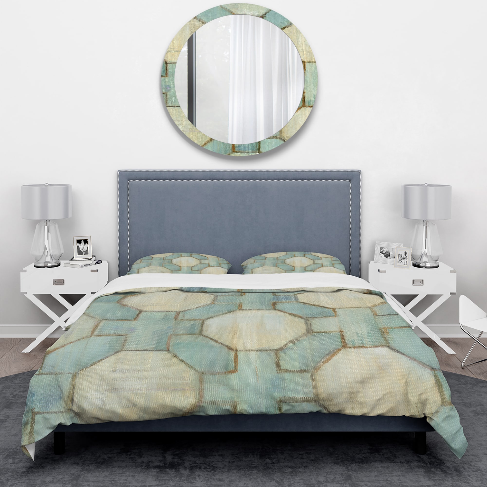 Designart 'Geometric Title Element' Geometric Bedding Set
