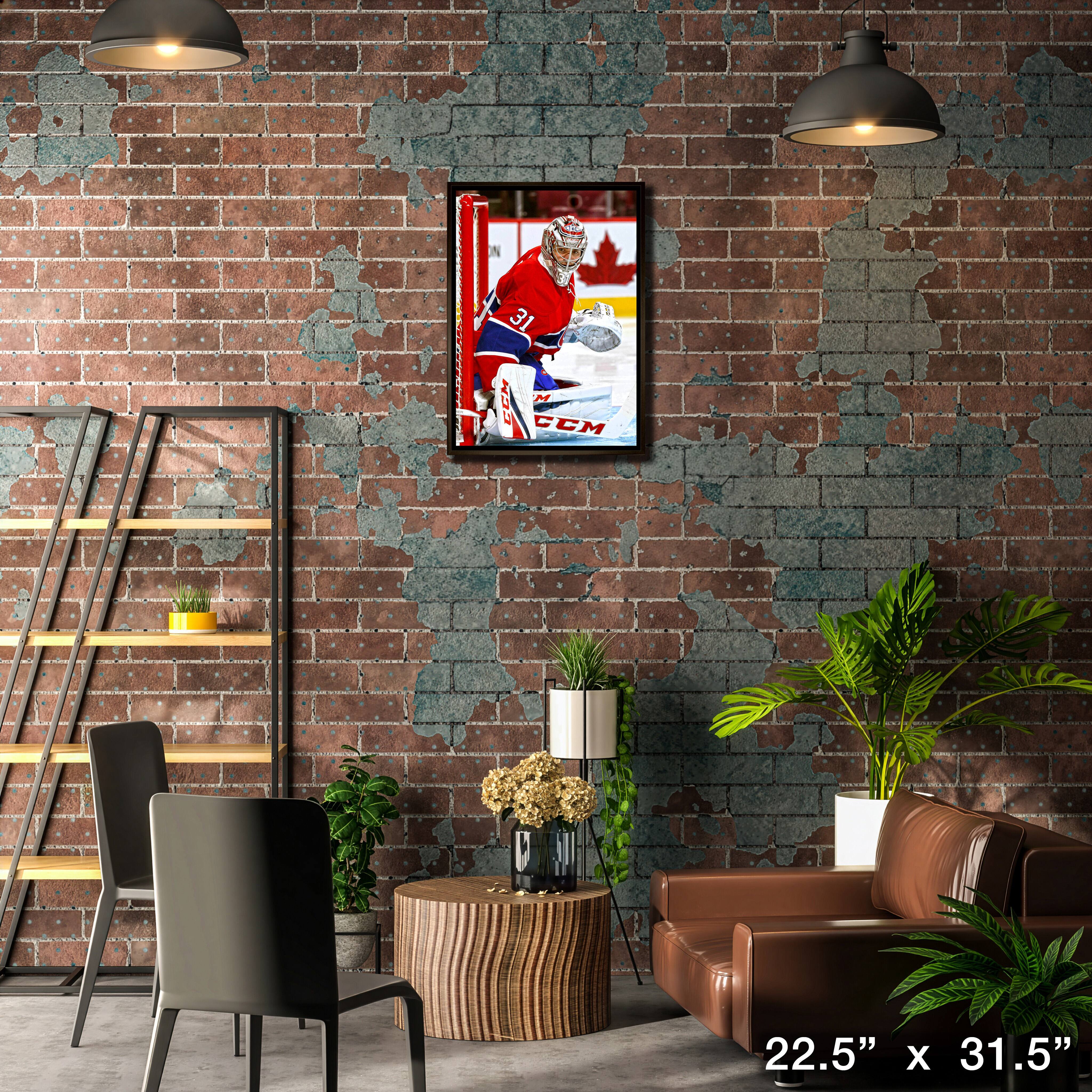 Carey Price Montreal Canadiens Framed 20" x 29" On Post Save Canvas 22.5" x 31.5"