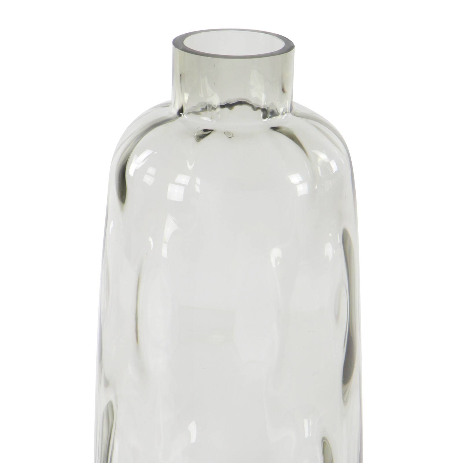15" Gray Coastal Glass Vase