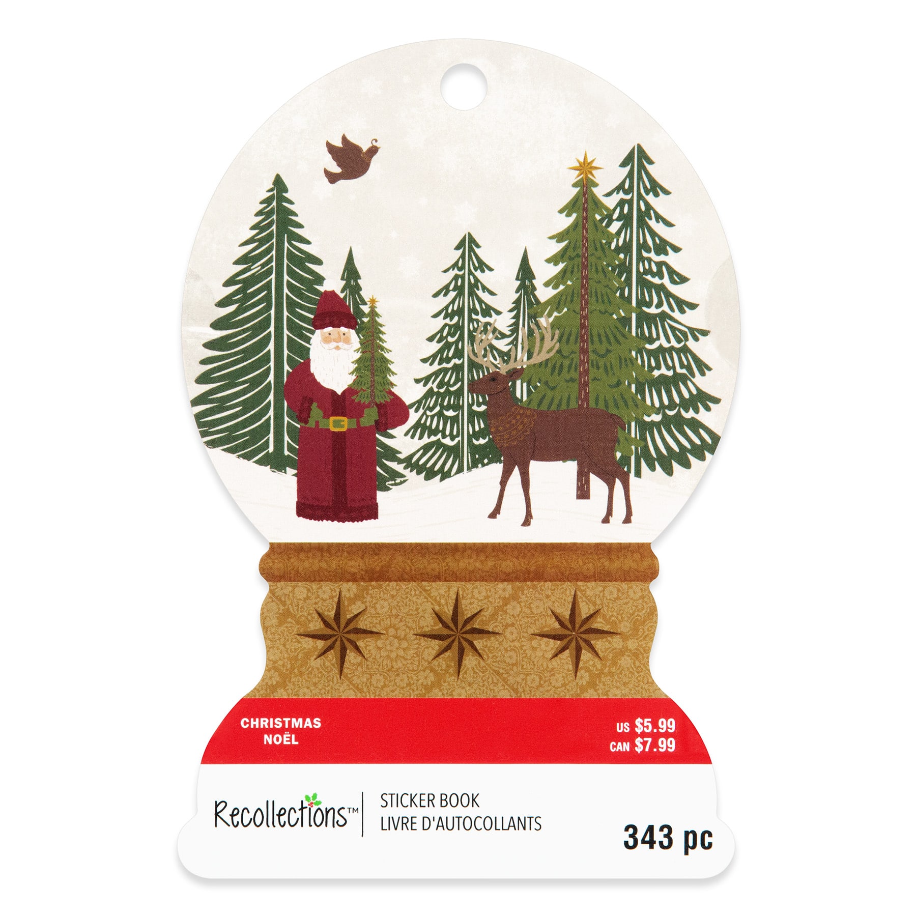 Christmas Globe Shaped Sticker Book by Recollections™