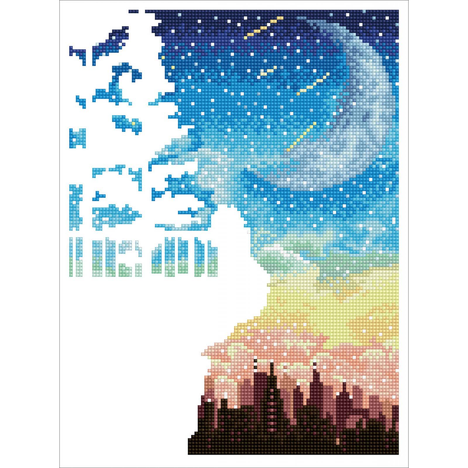 Diamond Dotz® Intermediate Romantic Heights Diamond Painting Kit