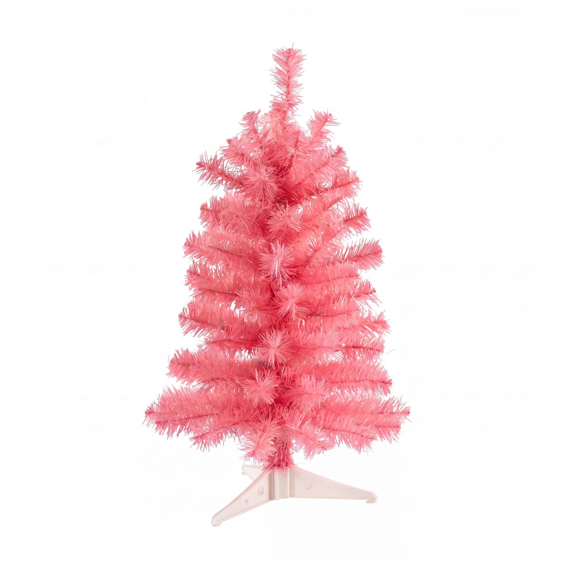 Nearly Natural 24" Unlit Artificial Pink Christmas Tree