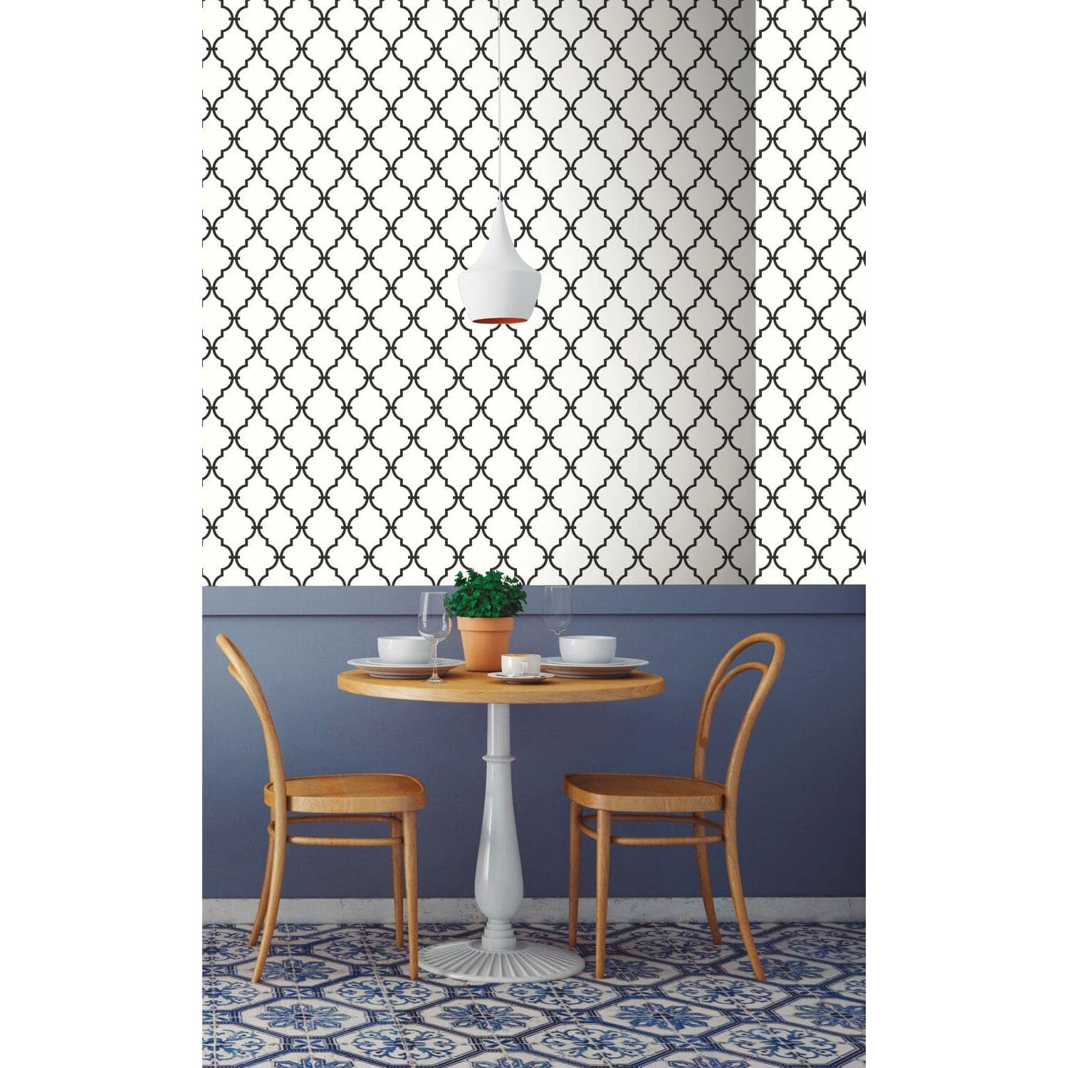 RoomMates Modern Trellis Peel & Stick Wallpaper
