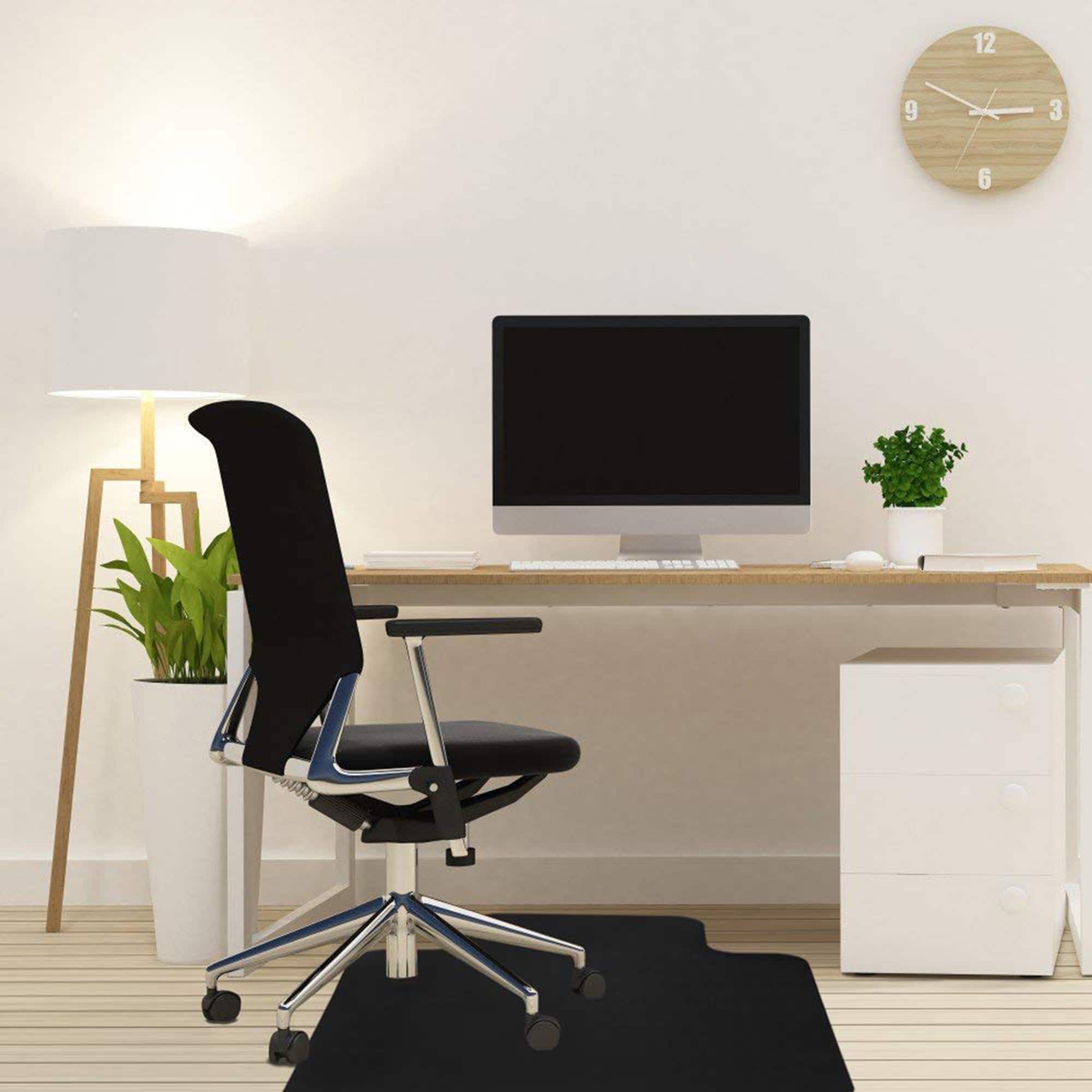 Mind Reader 9-to-5 Collection Black Office Chair Mat, 2ct.