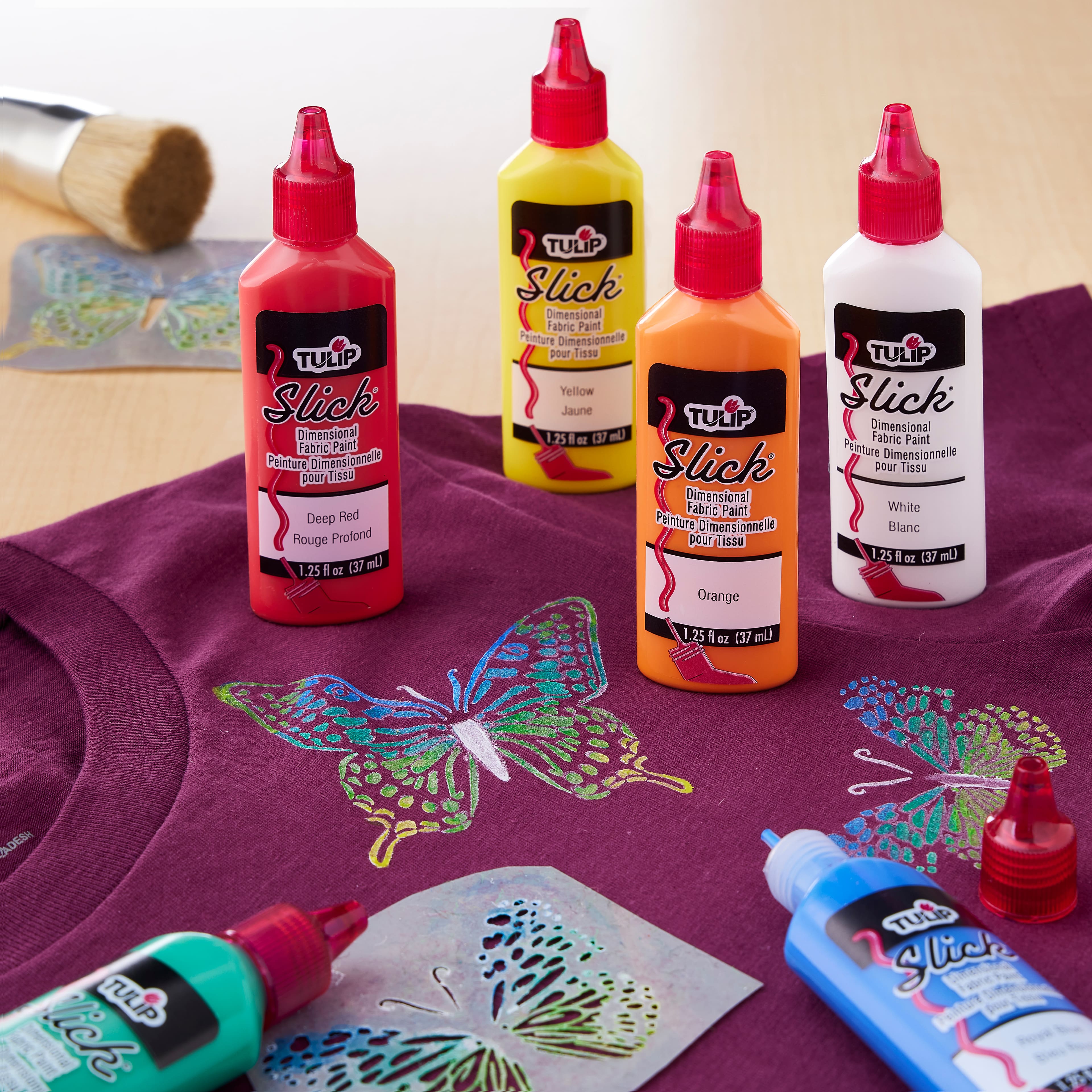 Tulip® Slick® Dimensional Fabric Paint, 6ct.