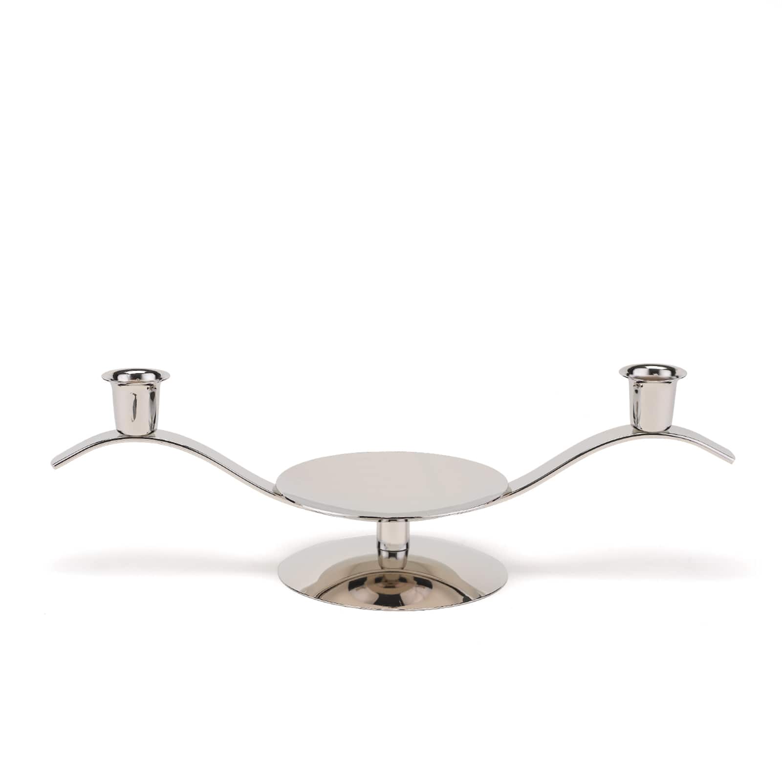 Hortense B. Hewitt Co. Silver Scroll Candle Stand